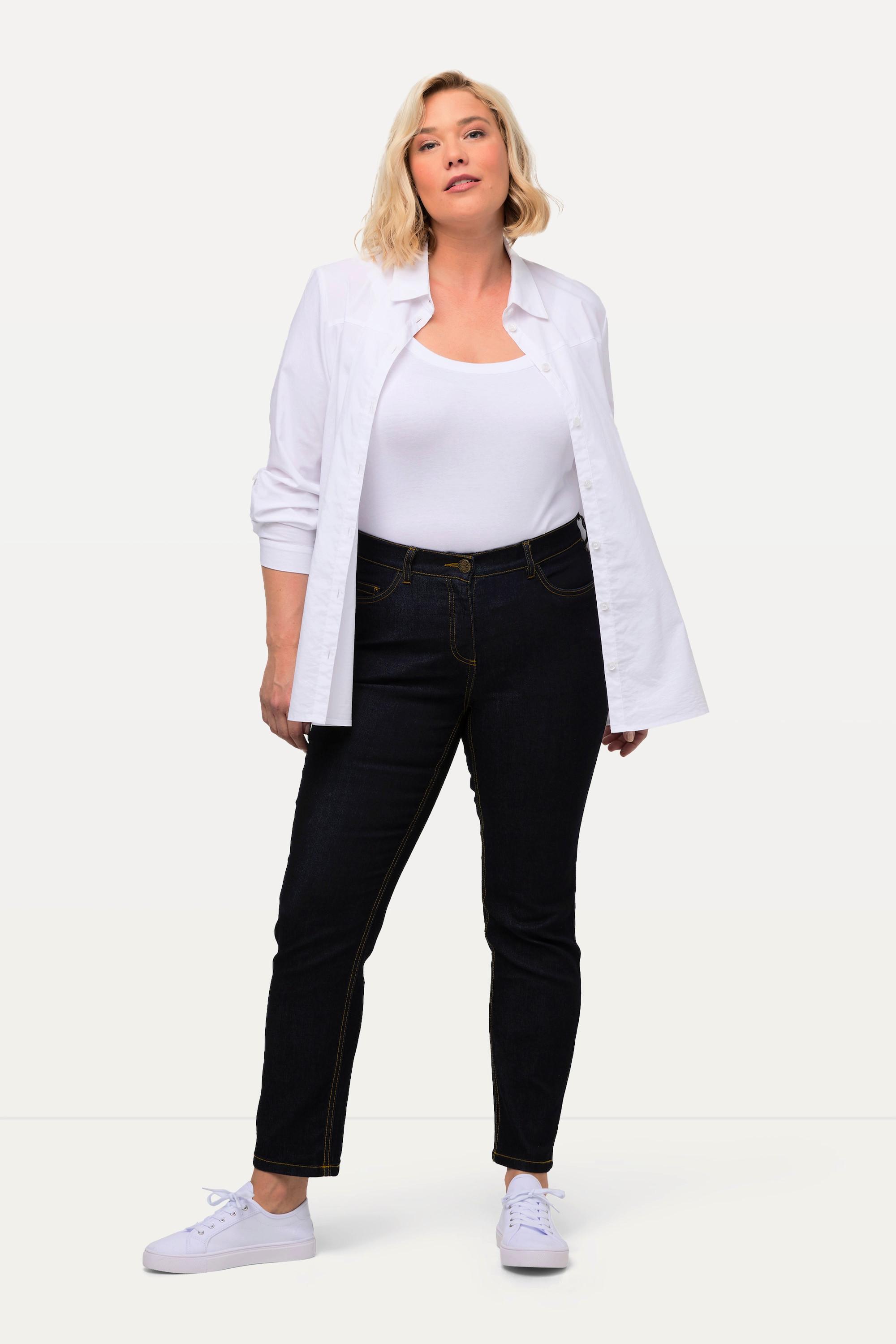 Ulla Popken Sammy Slim Fit 5-Pocket Jeans mit Komfortbund