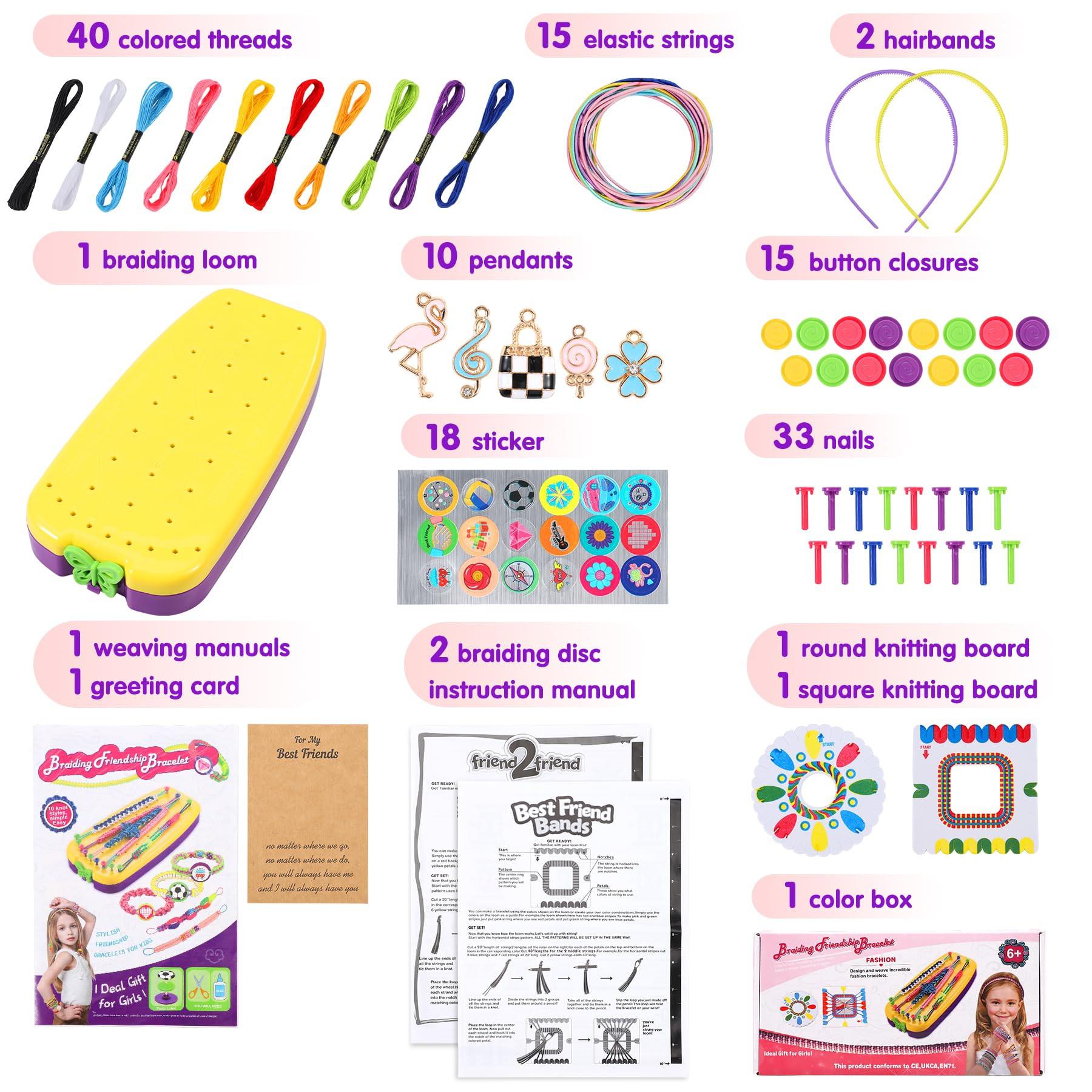 Activity-board Freundschaftsarmbänder Bastelset, Freundschaftsarmbänder Bastelset Knüpfset für Kinder