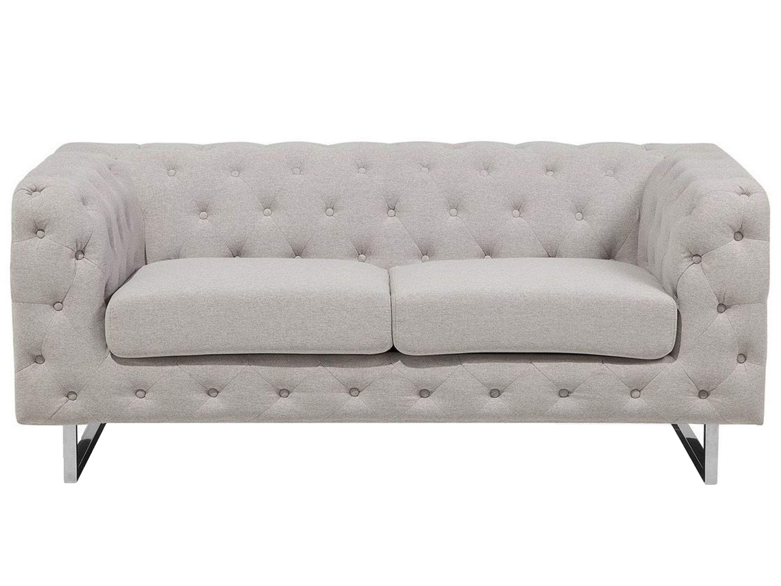 Beliani 2 Sitzer Sofa aus Polyester Glamourös VISSLAND