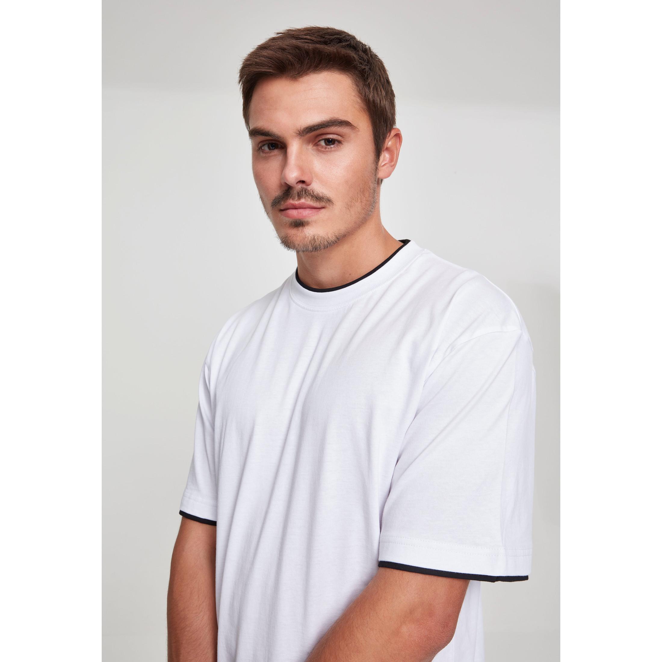 URBAN CLASSICS T-Shirt mit Kontrastbesatz