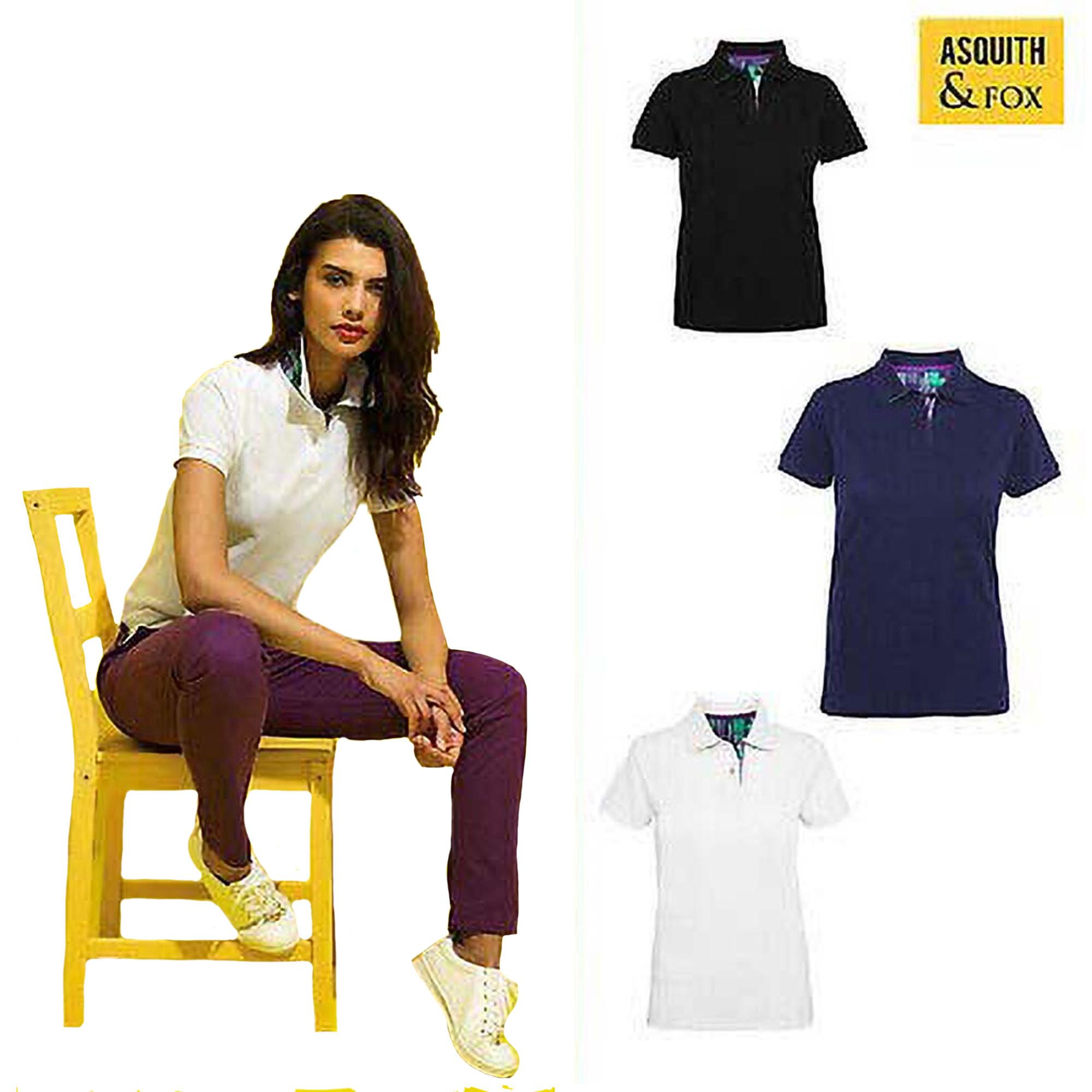 Asquith & Fox Performance Blend Kurzarm Polo Shirt