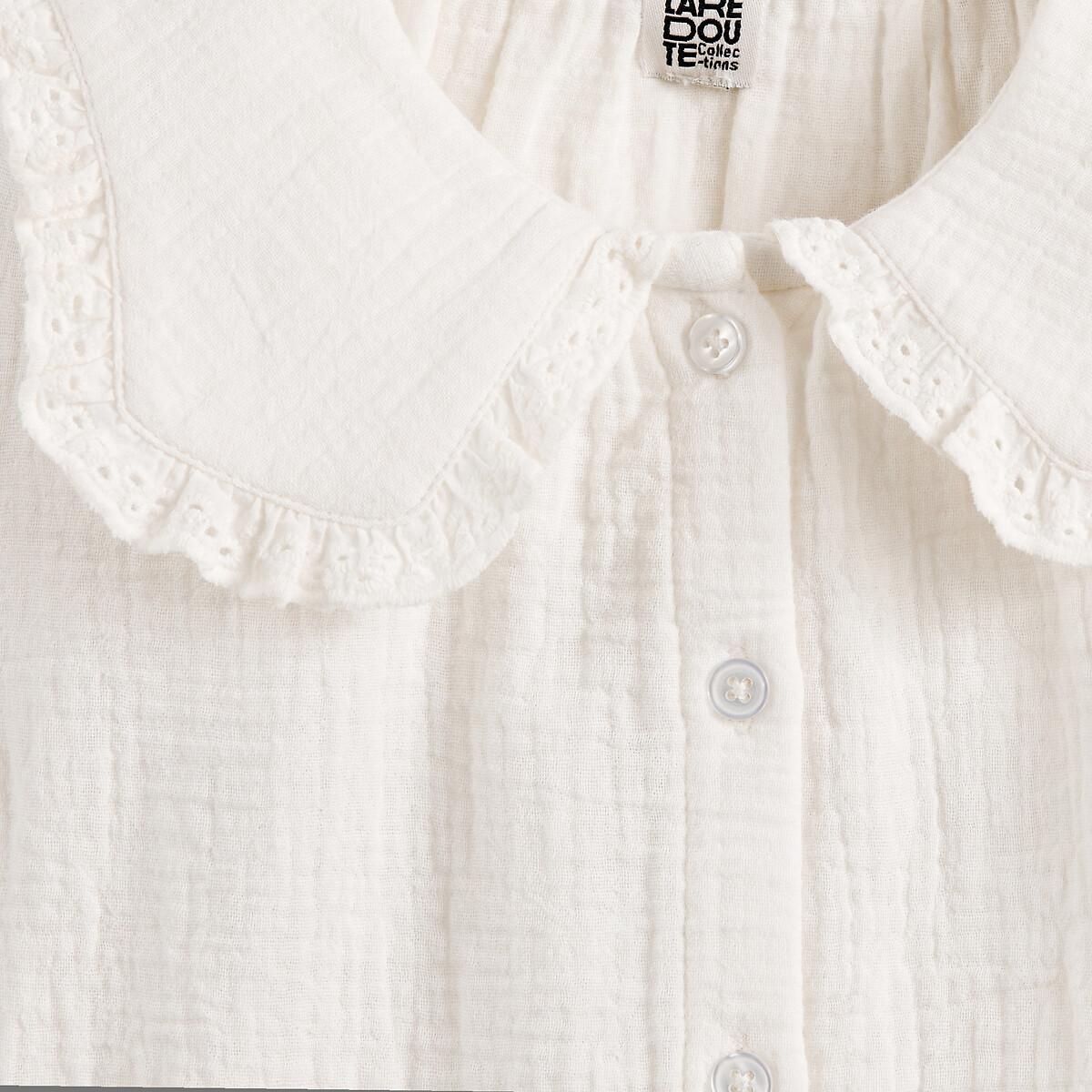 La Redoute Collections Bluse mit Bubikragen