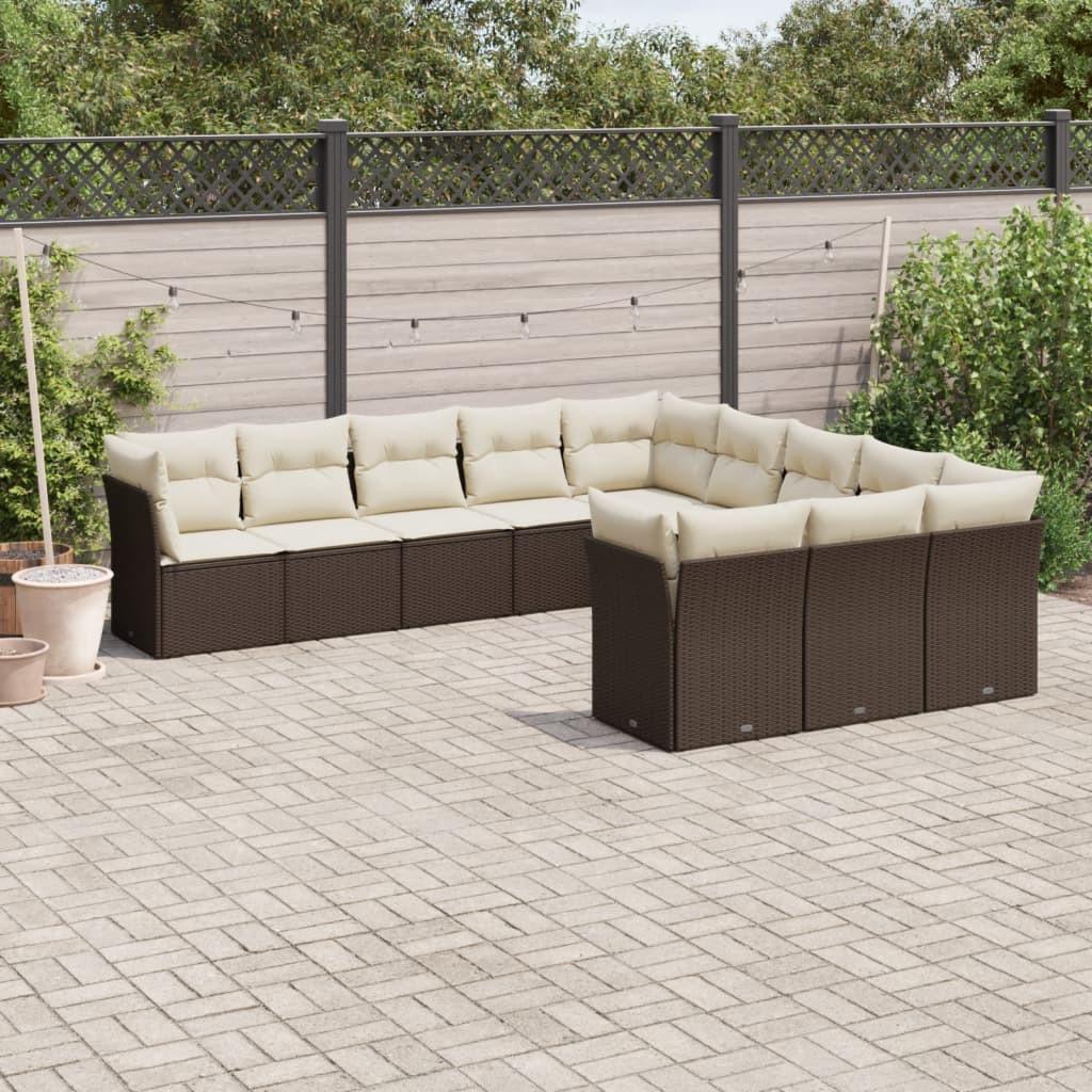 VidaXL Garten sofagarnitur poly-rattan