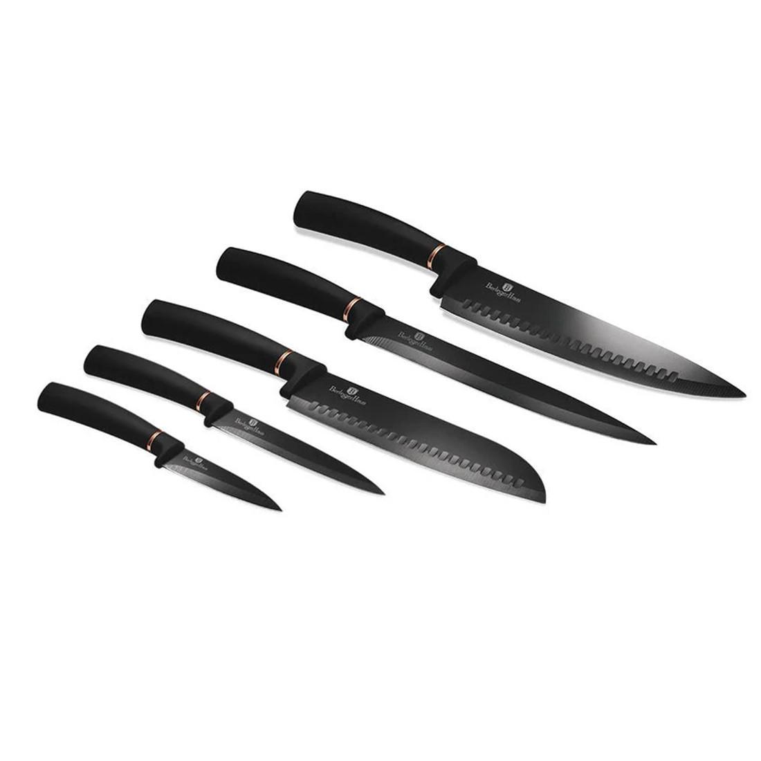 Berlinger Haus 6-teiliges Messerset Black Rose Collection