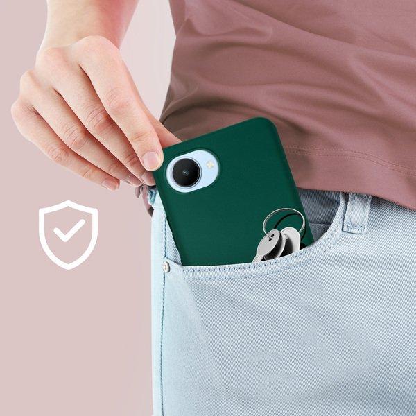 Avizar Realme C30 Gelhülle Dunkelgrün