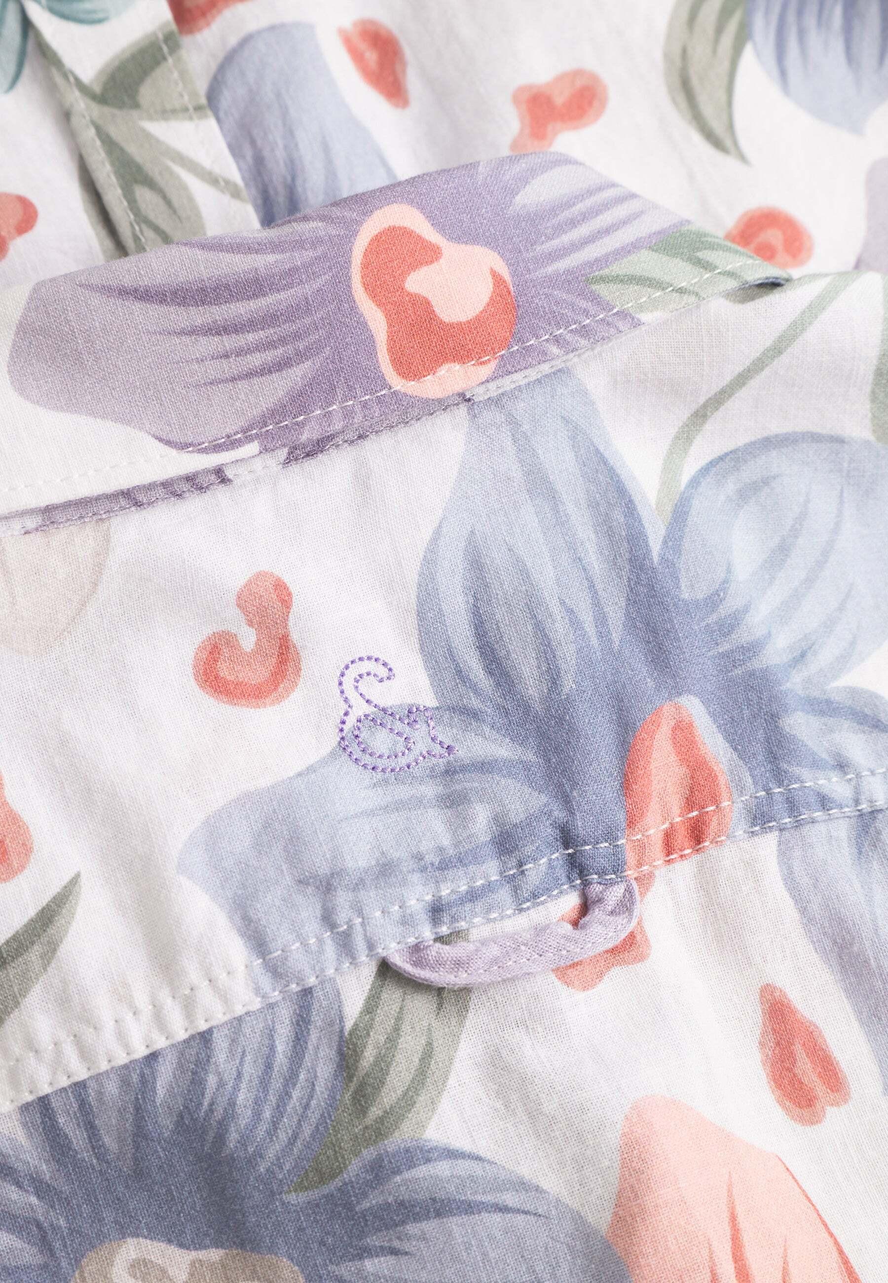 Colours & Sons Kurzarmhemd mit Blumenmuster