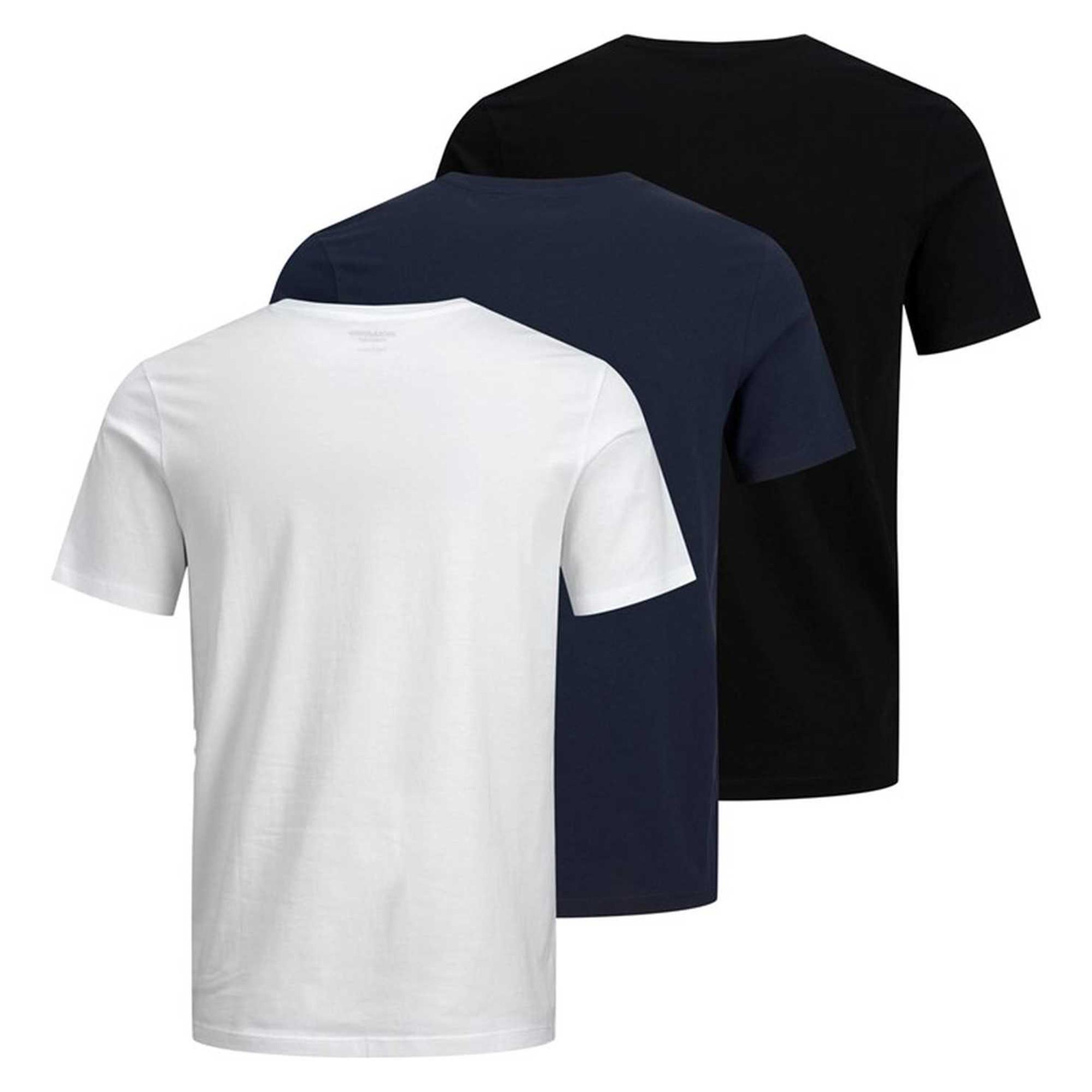 JACK & JONES Logo O-Neck 3er Pack T-Shirt Comfort Fit