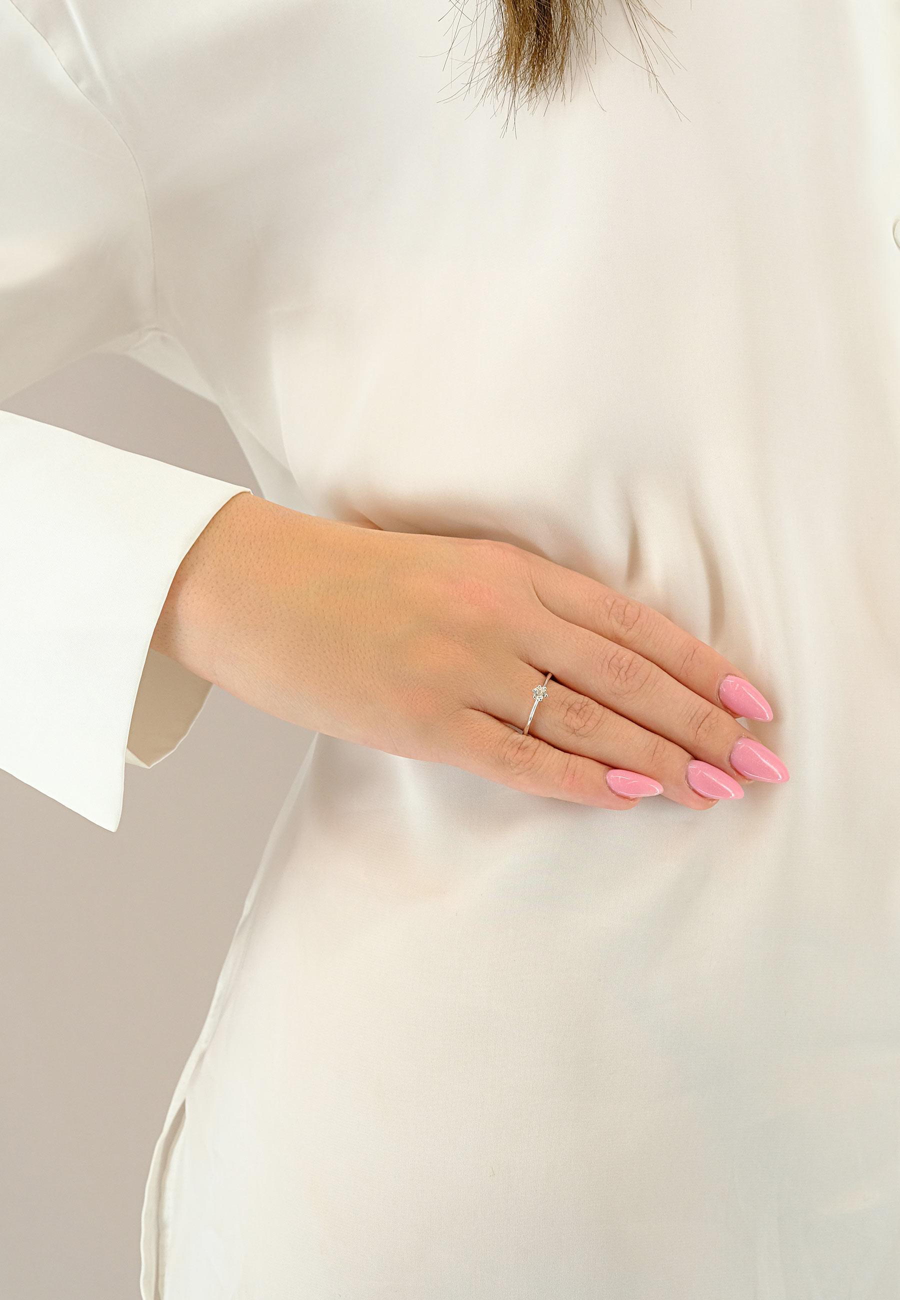 MUAU Schmuck Ring Weissgold 750