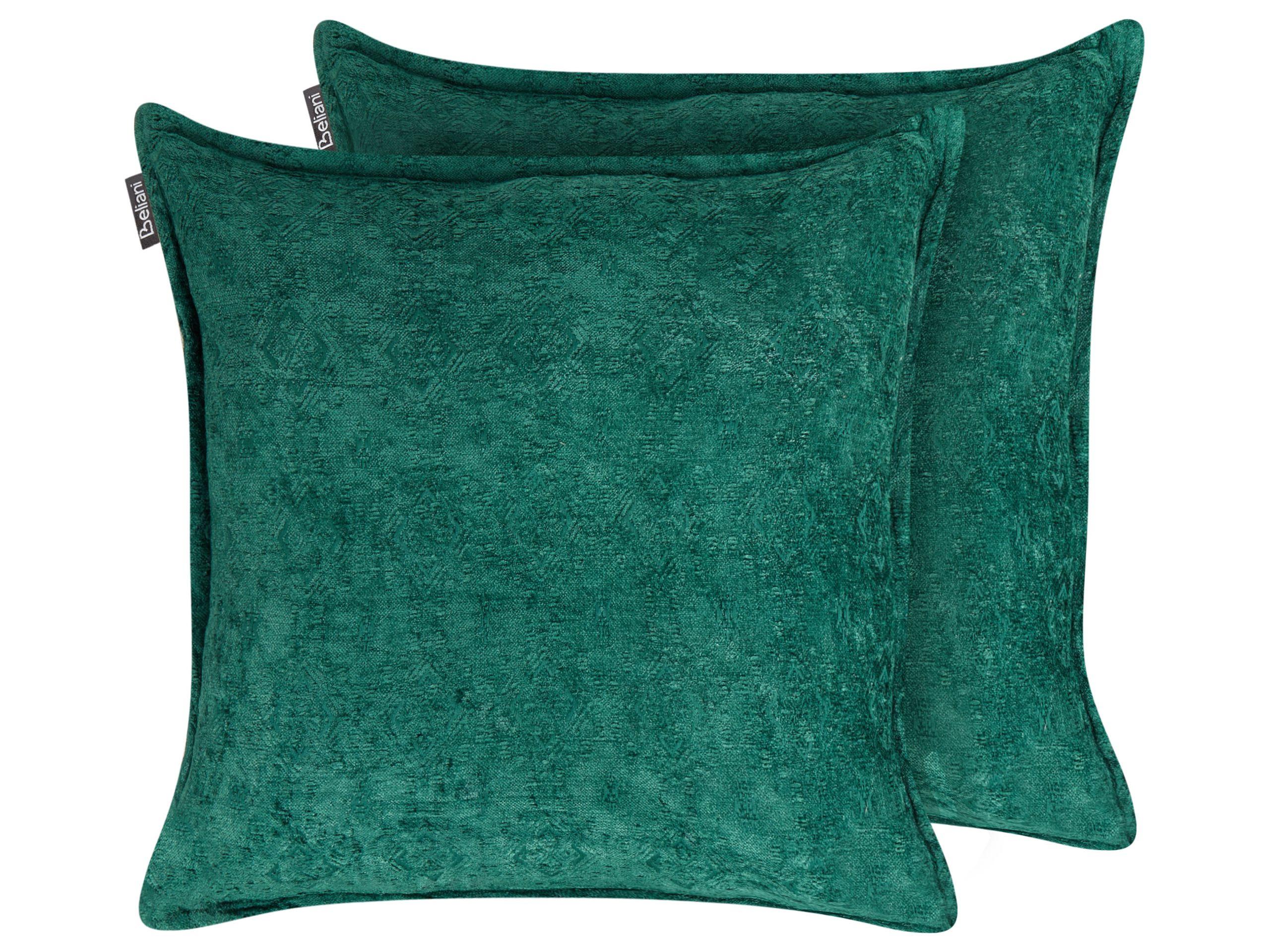 Beliani Dekokissen 2er Set aus Baumwolle Boho VERPIS