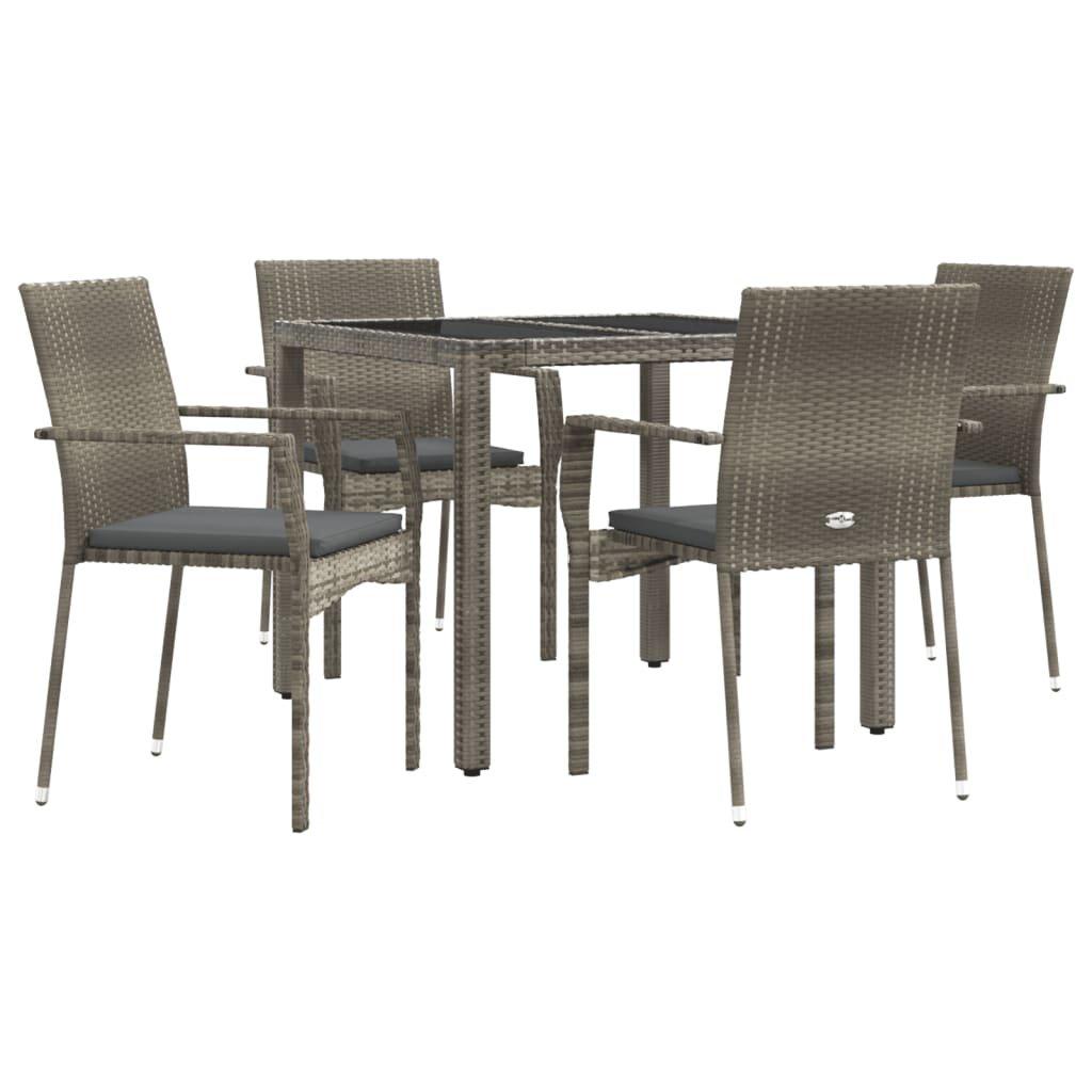 VidaXL Garten essgruppe poly-rattan