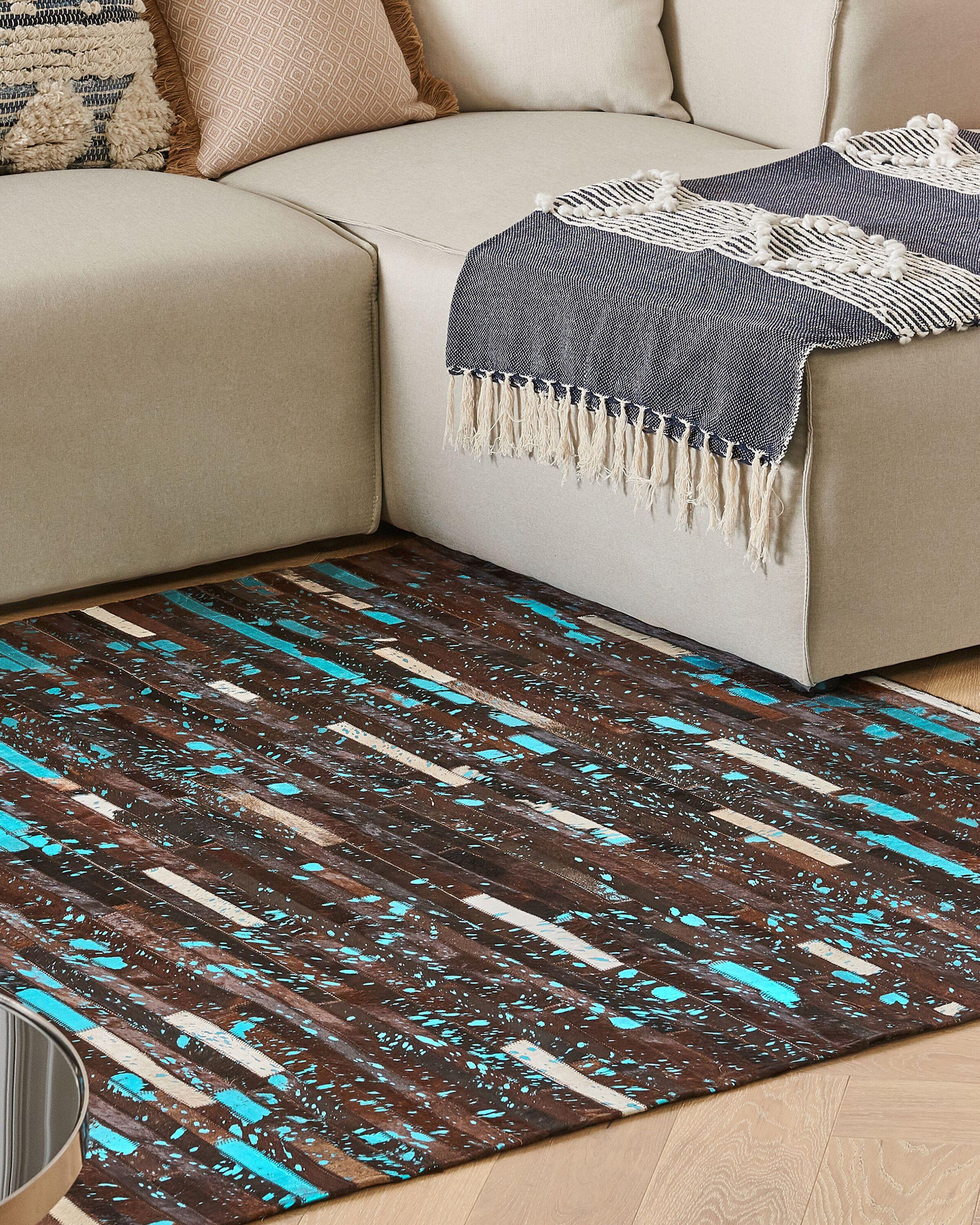 Beliani Teppich aus Kuhfell Modern KISIR