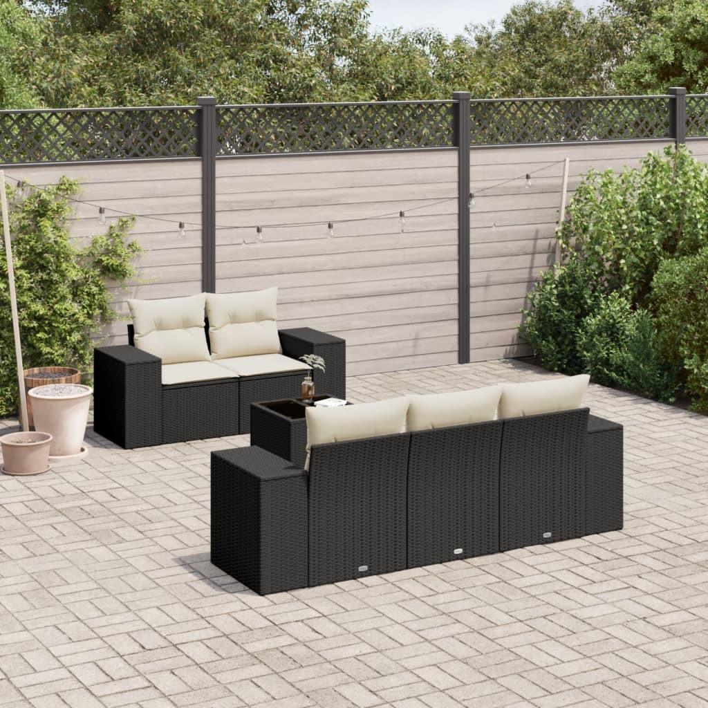 VidaXL Garten sofagarnitur poly-rattan