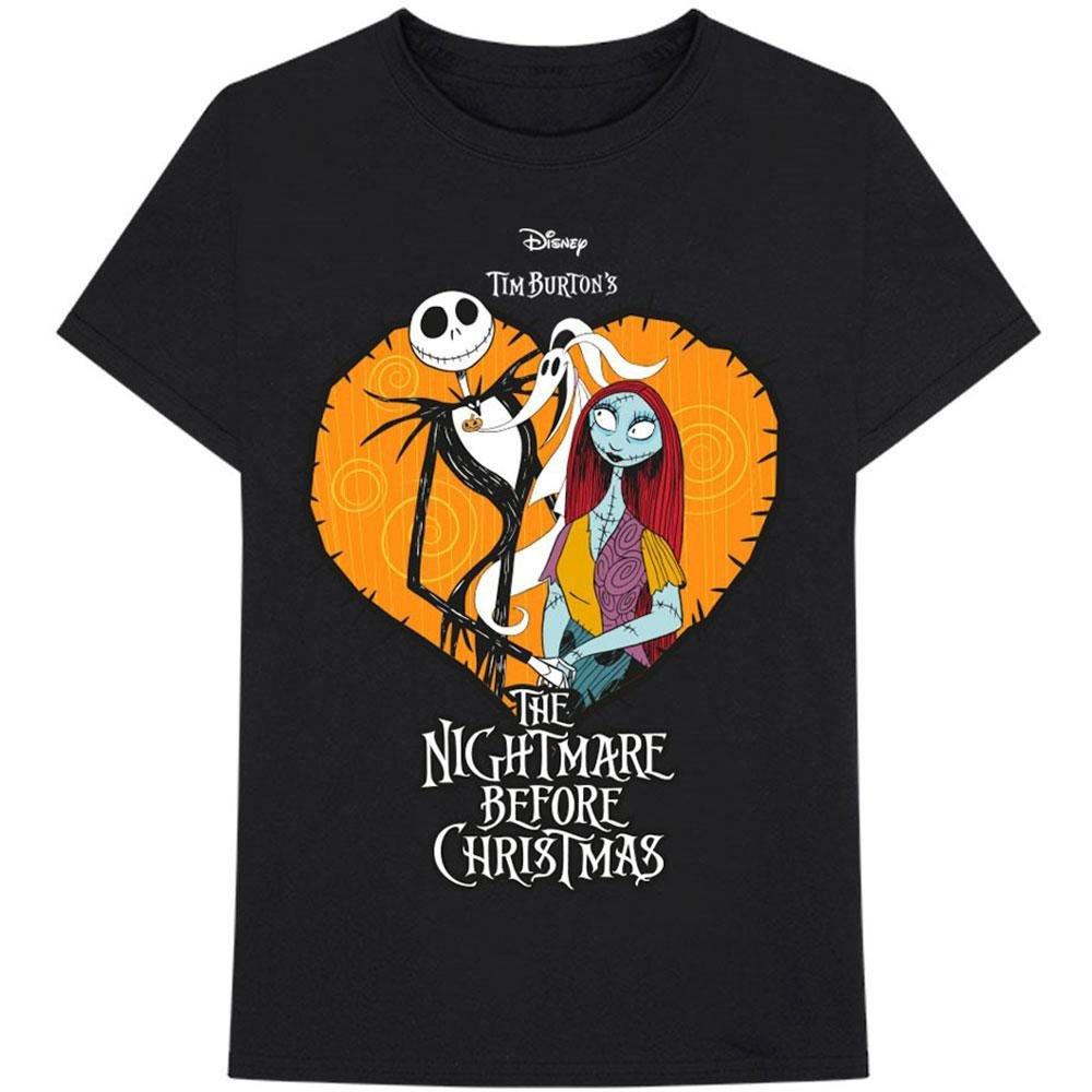 Nightmare Before Christmas Jack Skellington Sally Herz T-Shirt
