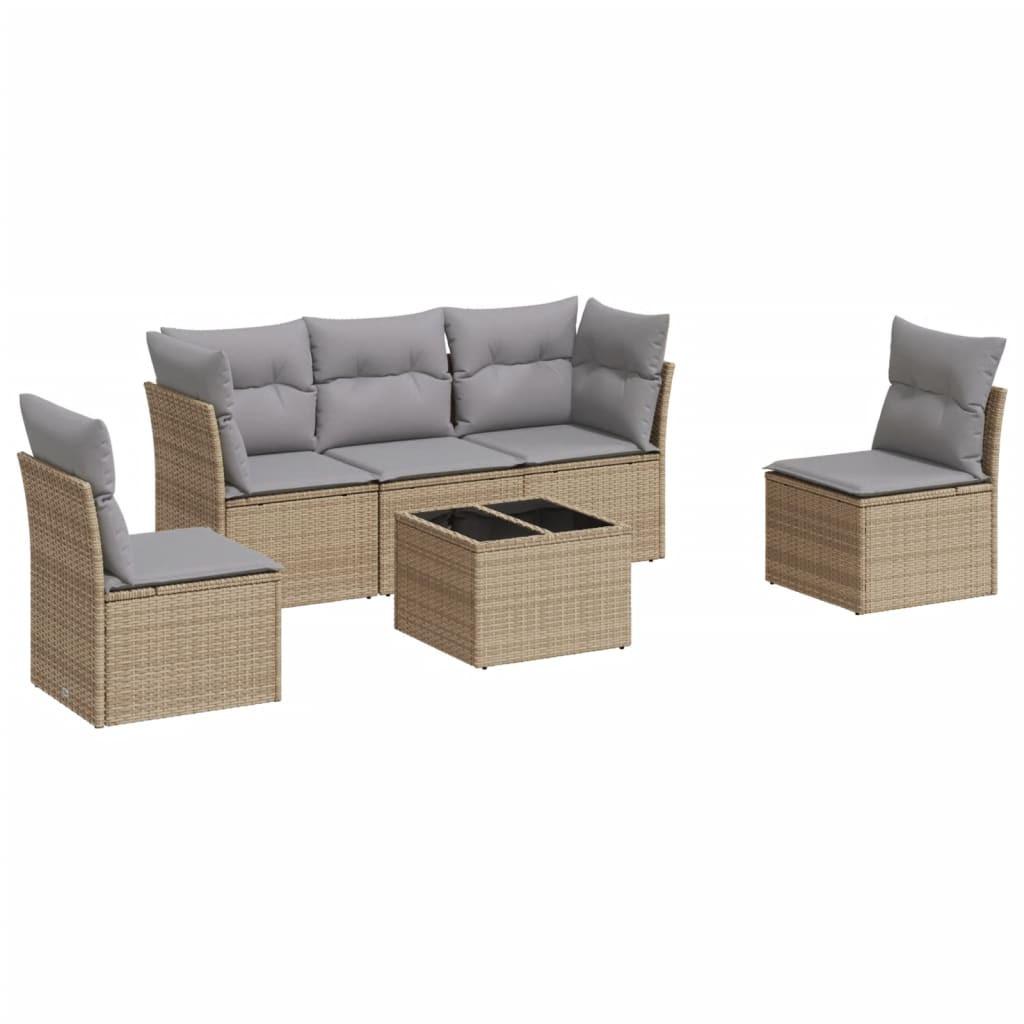 VidaXL Garten sofagarnitur poly-rattan