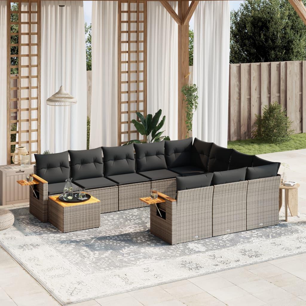 VidaXL Garten sofagarnitur poly-rattan