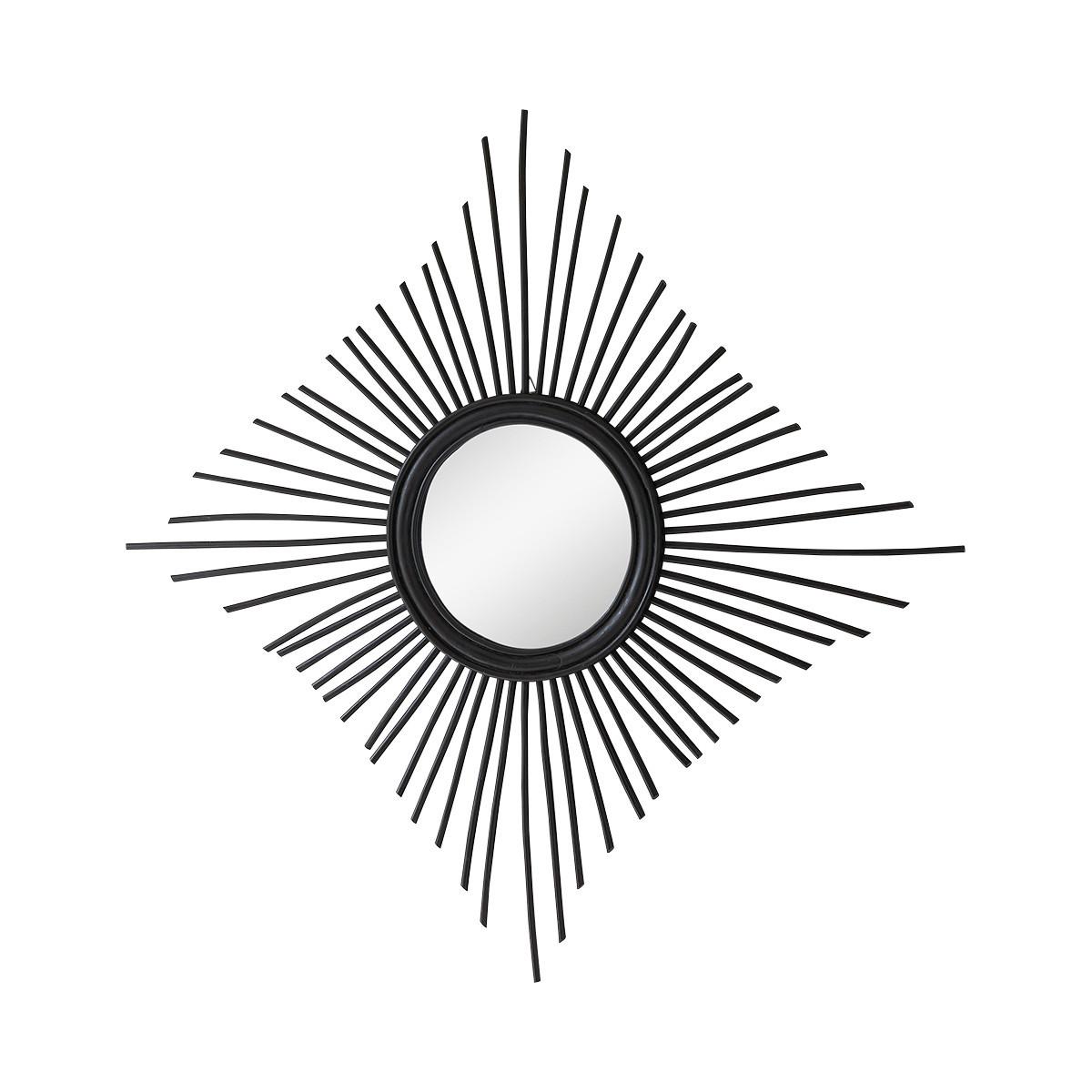 Tikamoon Spiegel aus Rattan 80 cm Isidore