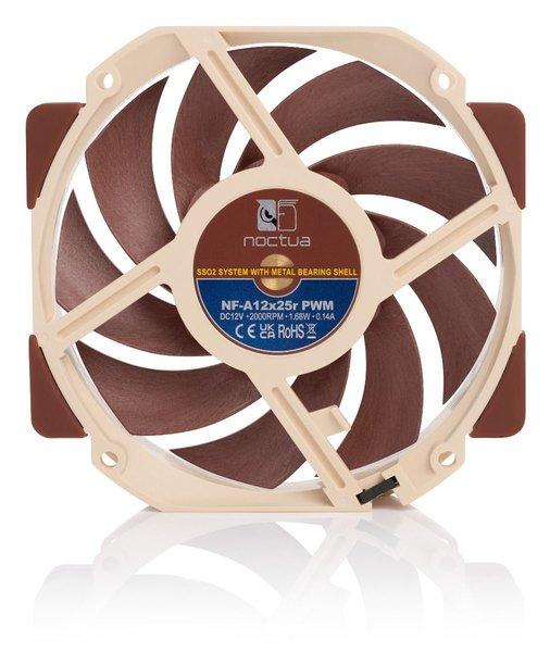 Noctua NF-A12X25R PWM Computergehäuse Ventilator 12 cm Beige, Braun