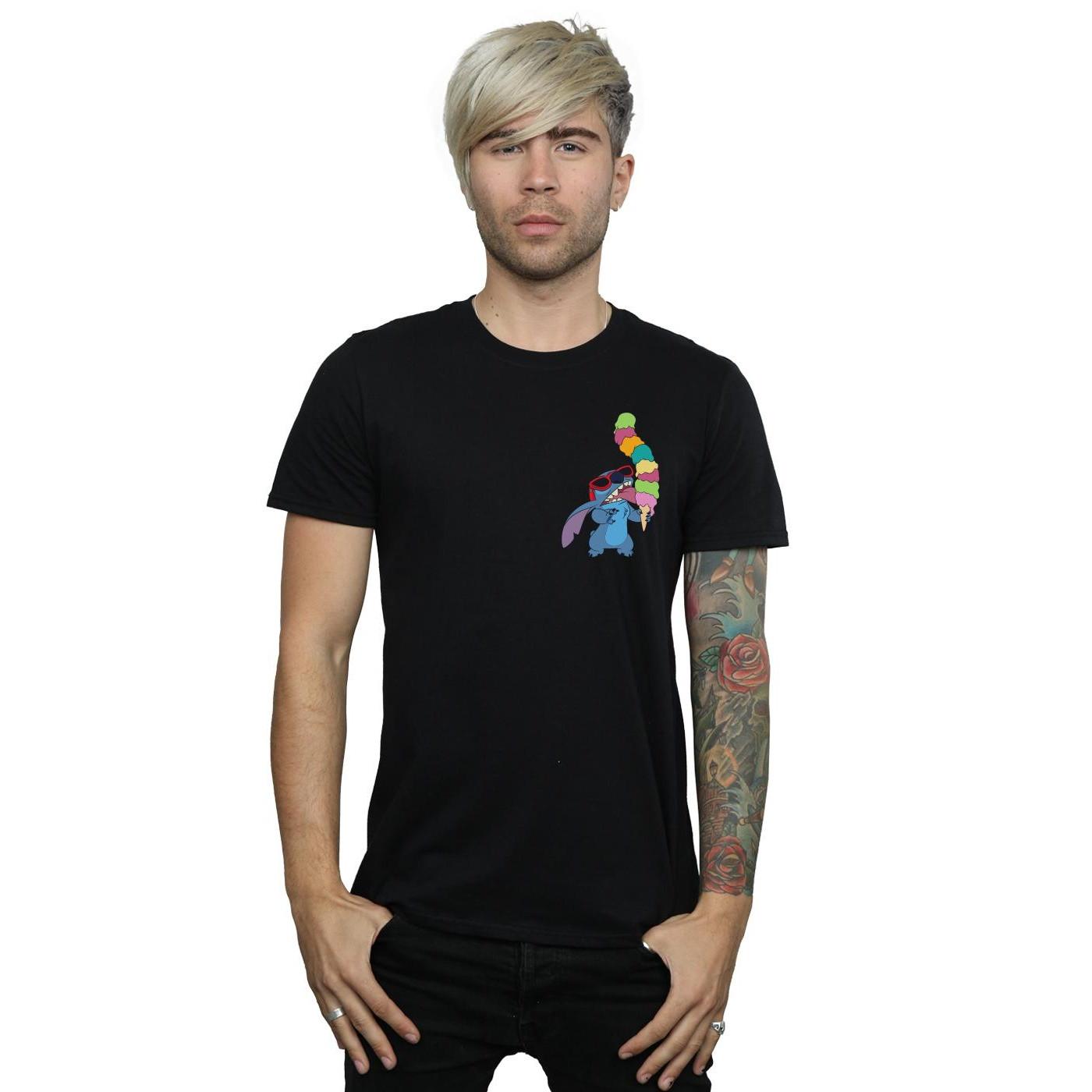 Disney Lilo and Stitch Ice Cream Grafikdruck T-Shirt