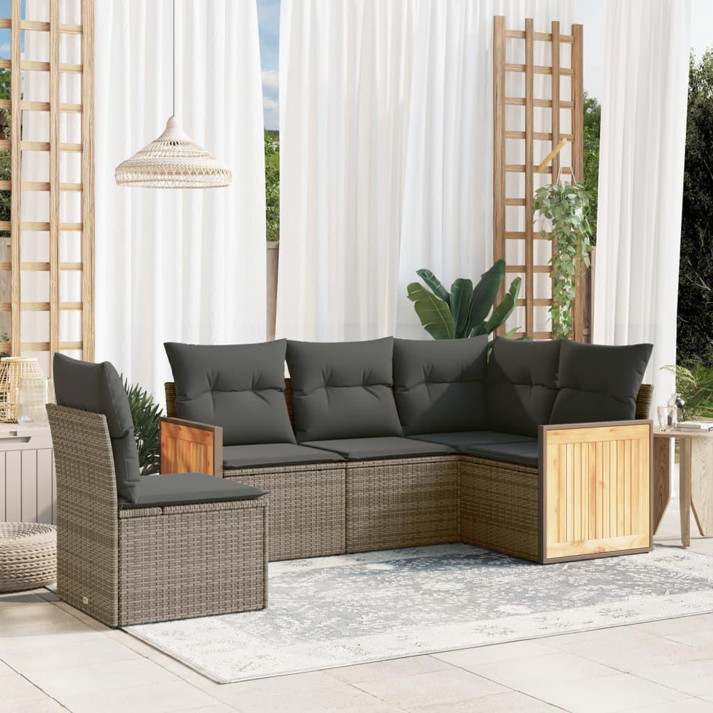 VidaXL Garten sofagarnitur poly-rattan