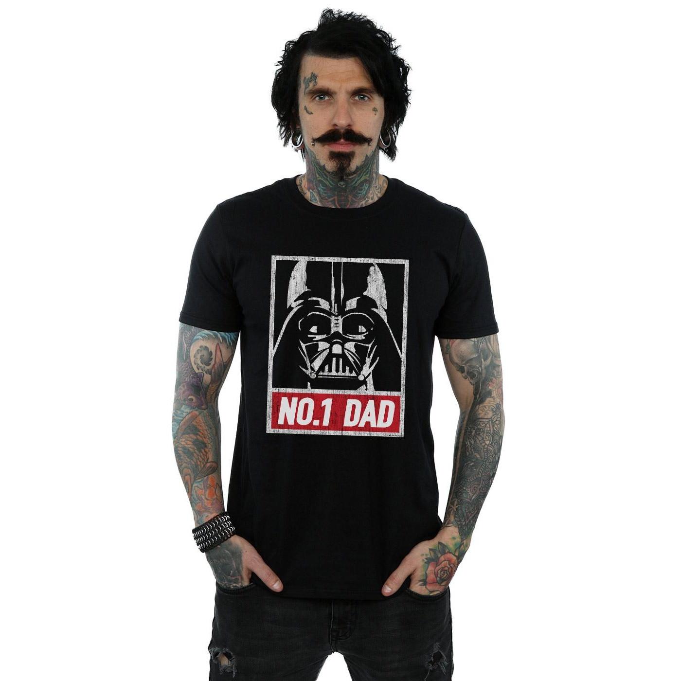 STAR WARS Number One Dad Bedrucktes T-Shirt