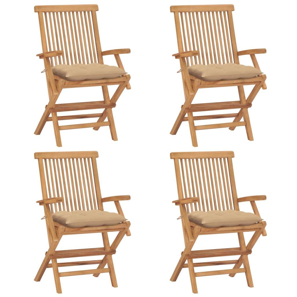 VidaXL Gartenstuhl teak
