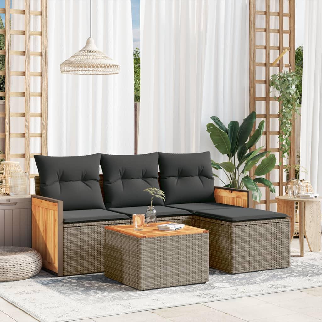 VidaXL Garten sofagarnitur poly-rattan