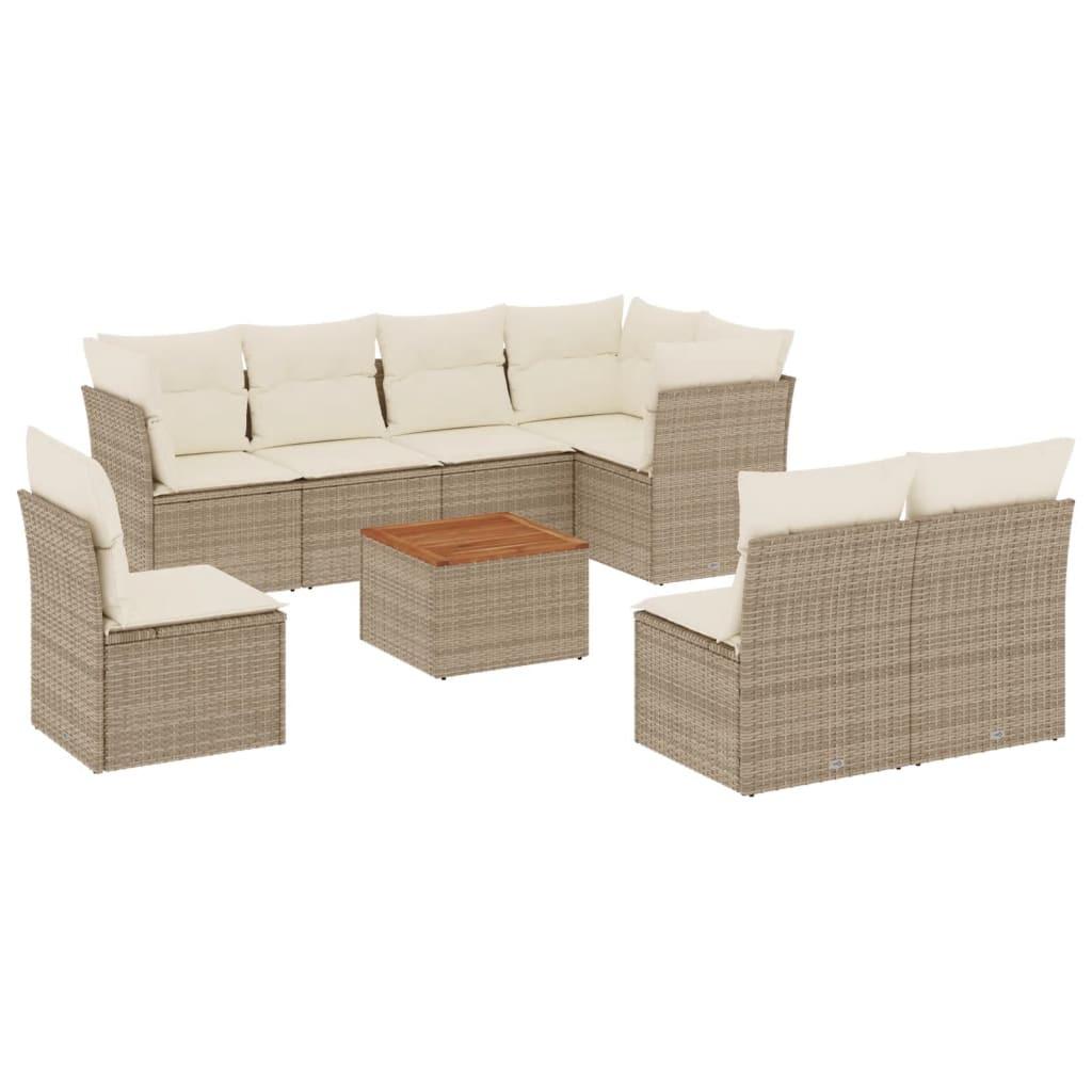 VidaXL Garten sofagarnitur poly-rattan