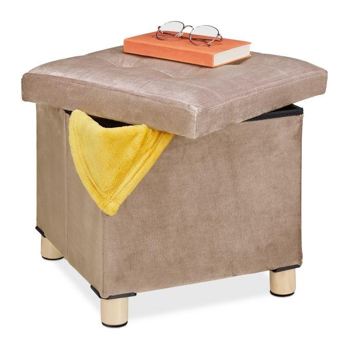 B2X Samthocker mit Tablett