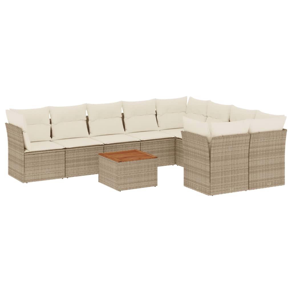 VidaXL Garten sofagarnitur poly-rattan