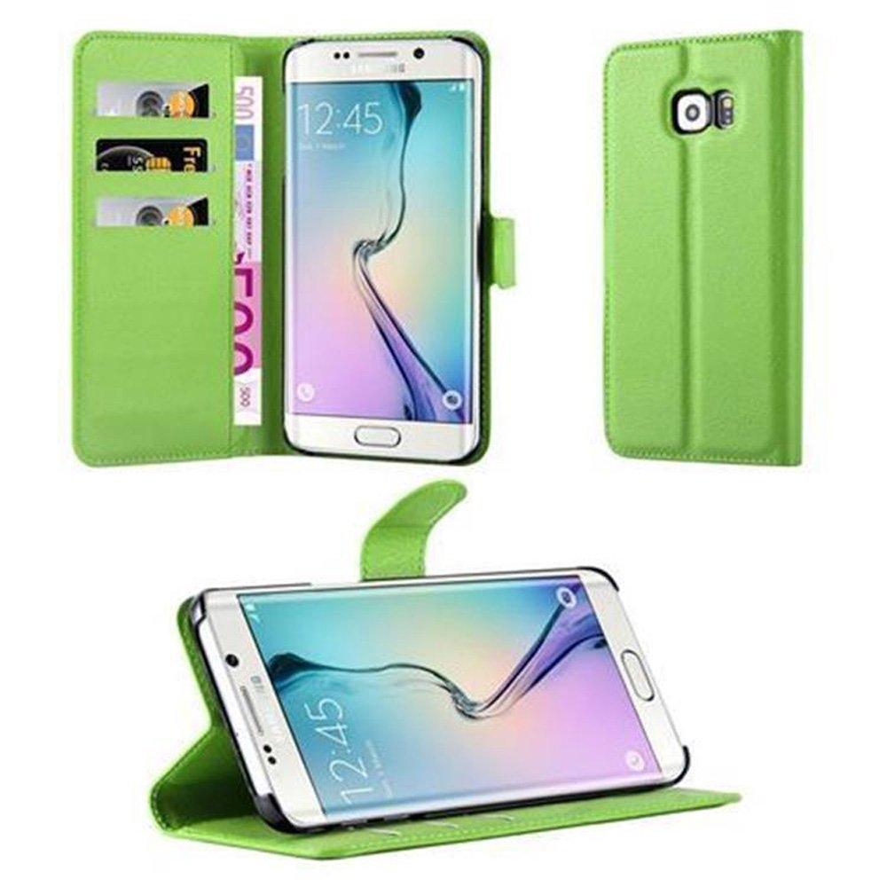 Cadorabo Hülle für Samsung Galaxy S6 EDGE Standfunktion, Kartenfach