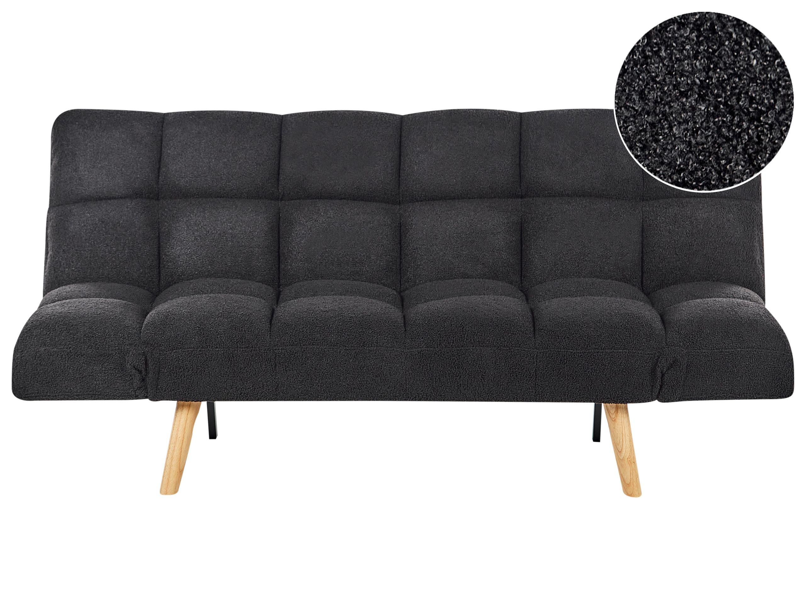 Beliani Schlafsofa aus Bouclé Retro INGARO