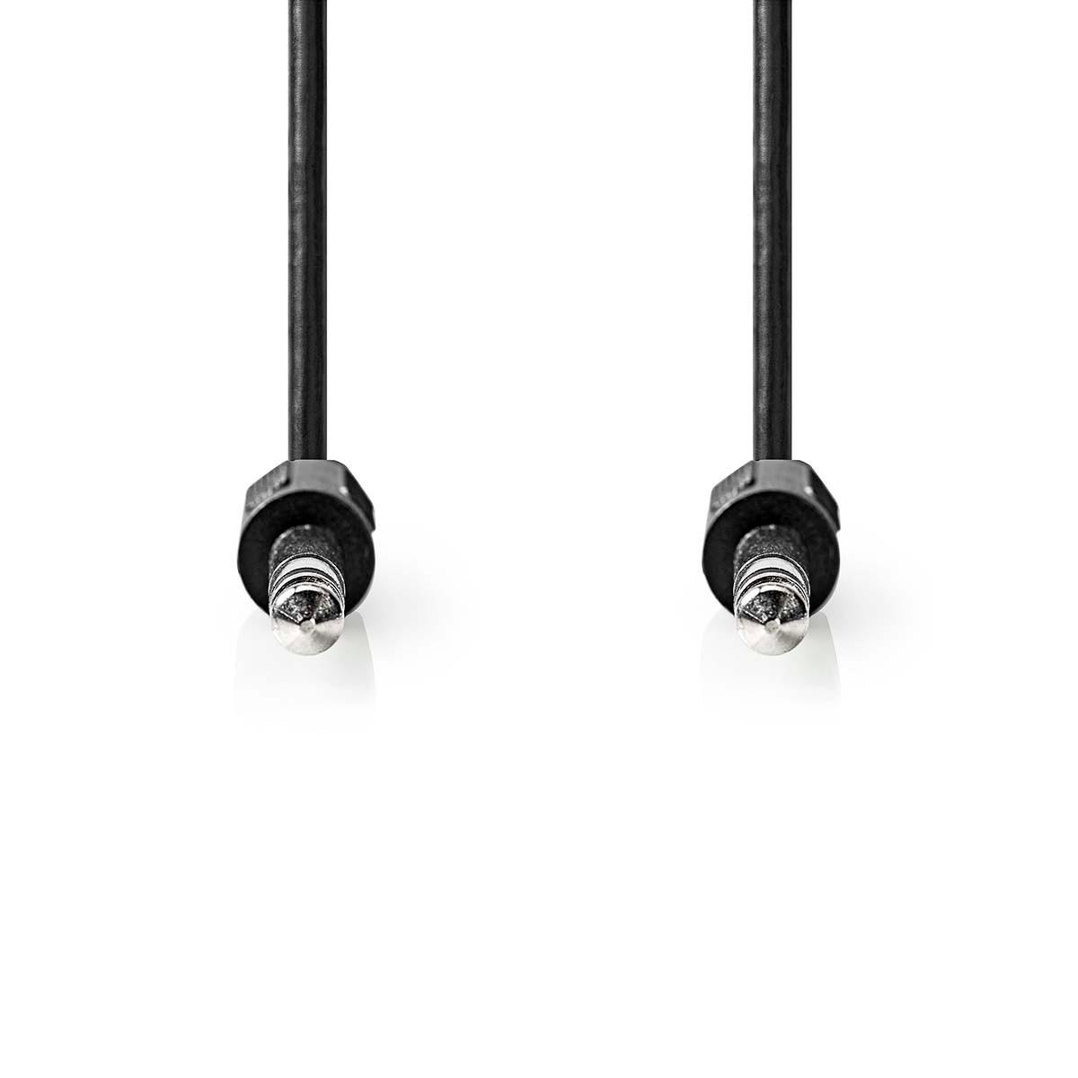 Nedis Stereo-Audiokabel | 6,35 mm Hane | 6,35 mm Hane | Nickelplaterad | 2,00 m | Rund | Svart | Etikett