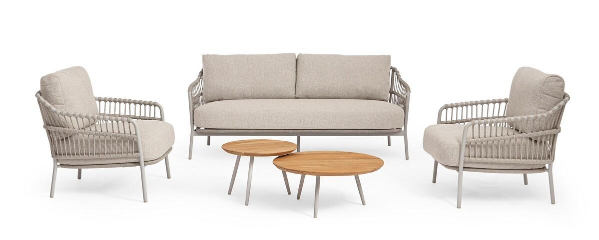 mutoni Gartensofa 2-Sitzer Talaia frostig