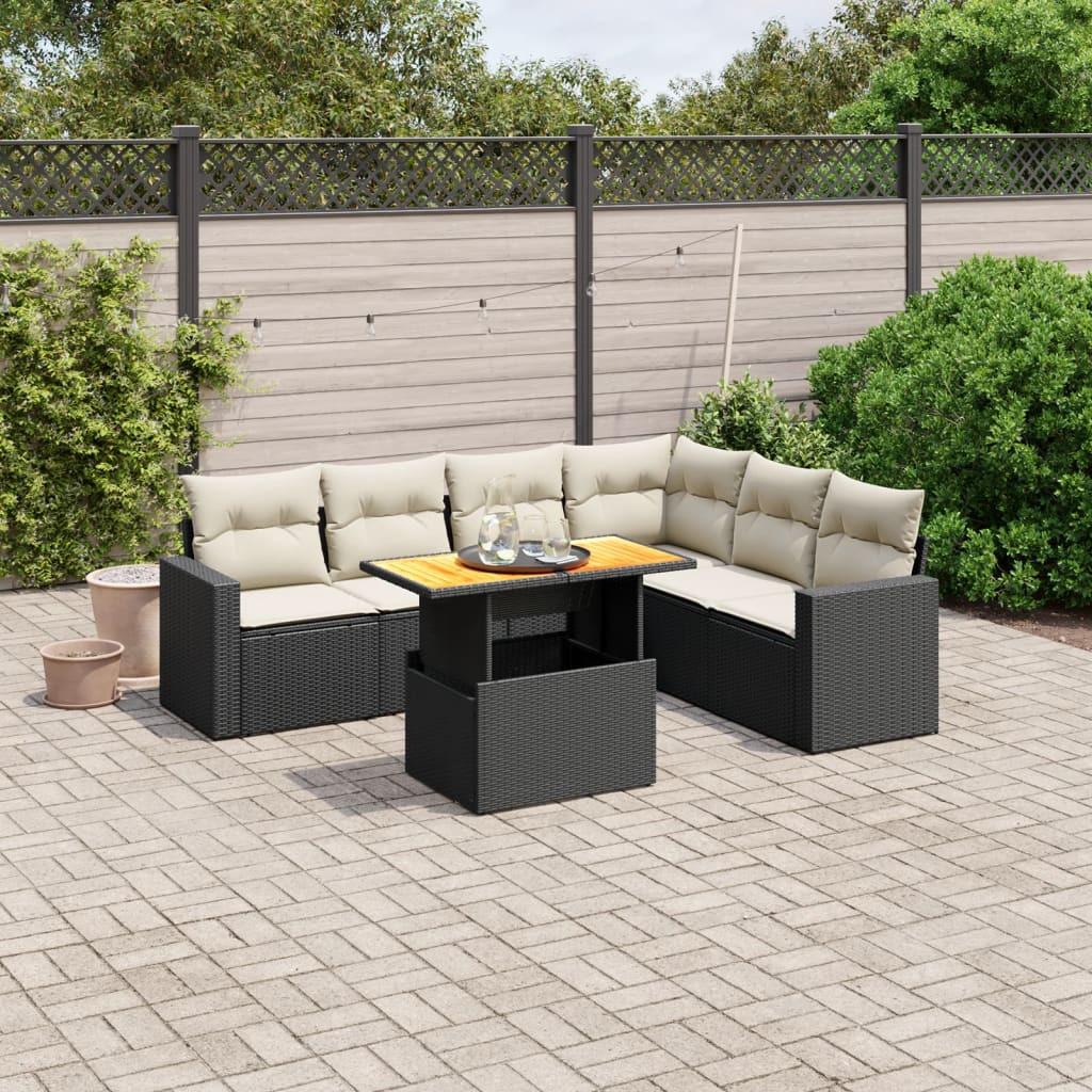 VidaXL Garten sofagarnitur poly-rattan