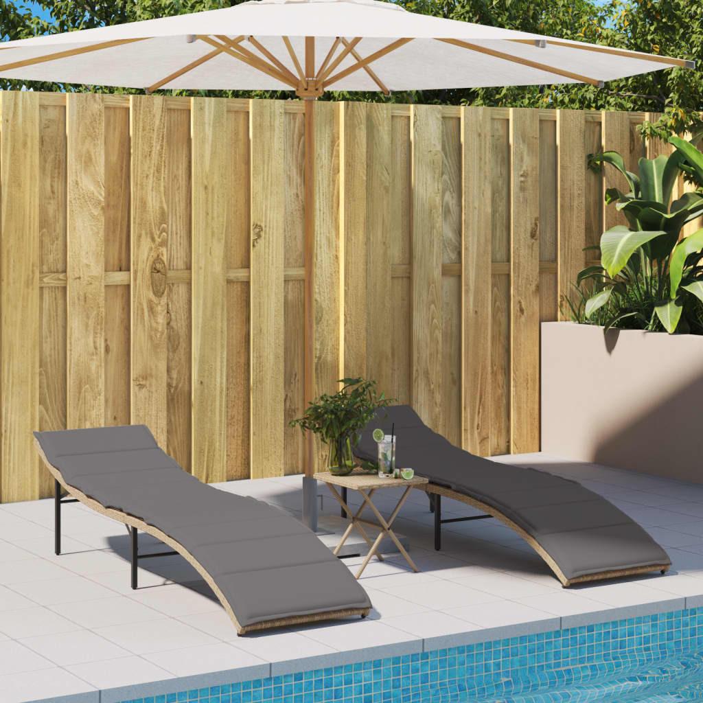 VidaXL Sonnenliege poly-rattan