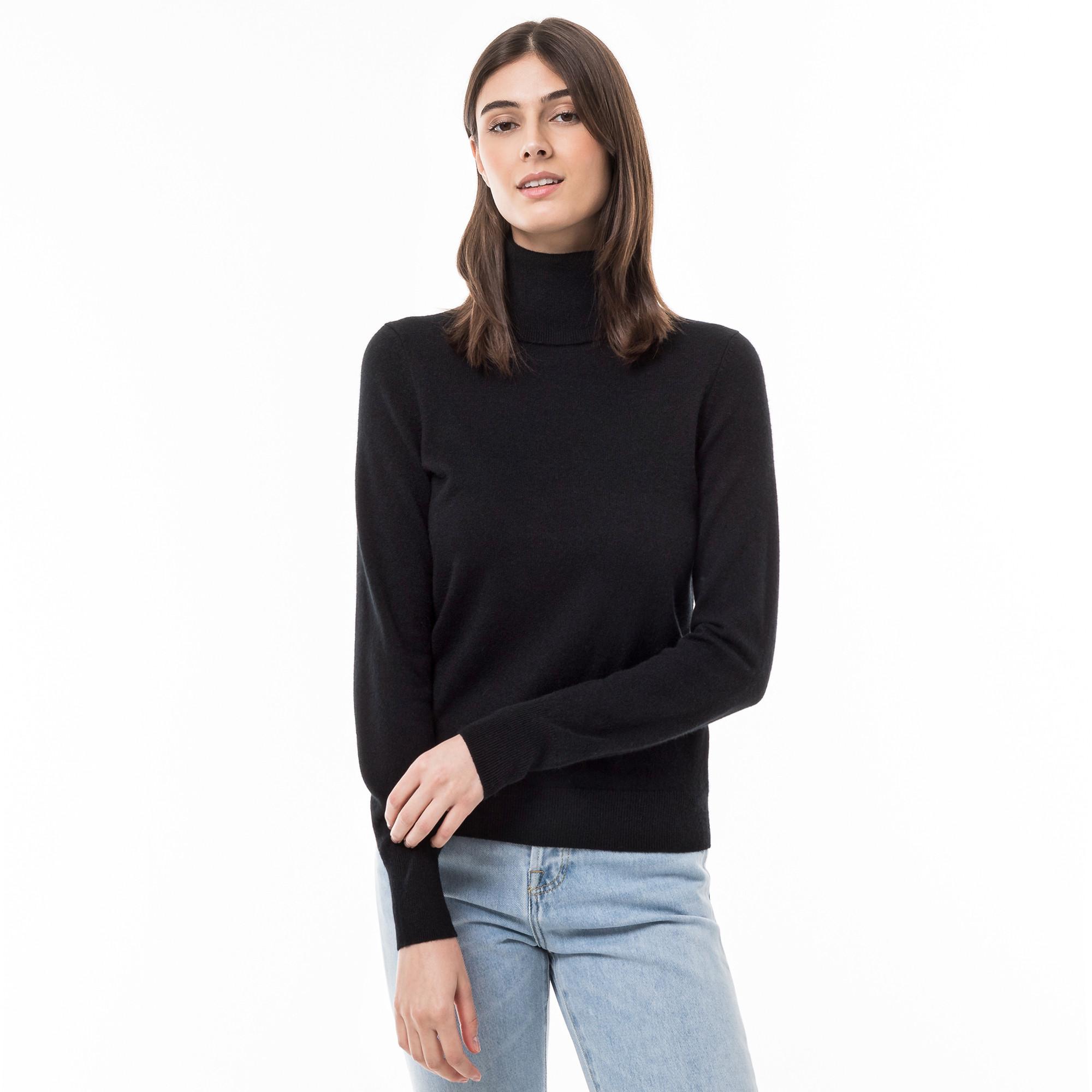 Manor Woman Bio-Cashmere Pullover, Rollkragen