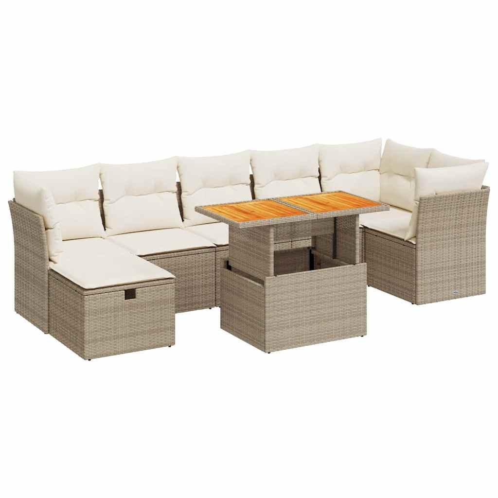 VidaXL Garten sofagarnitur poly-rattan