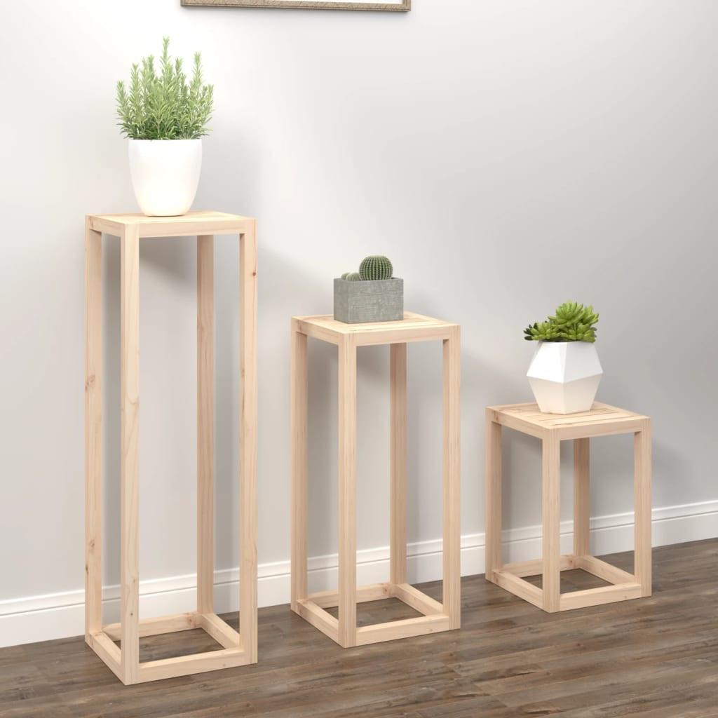 VidaXL Pflanzenständer-set pine wood