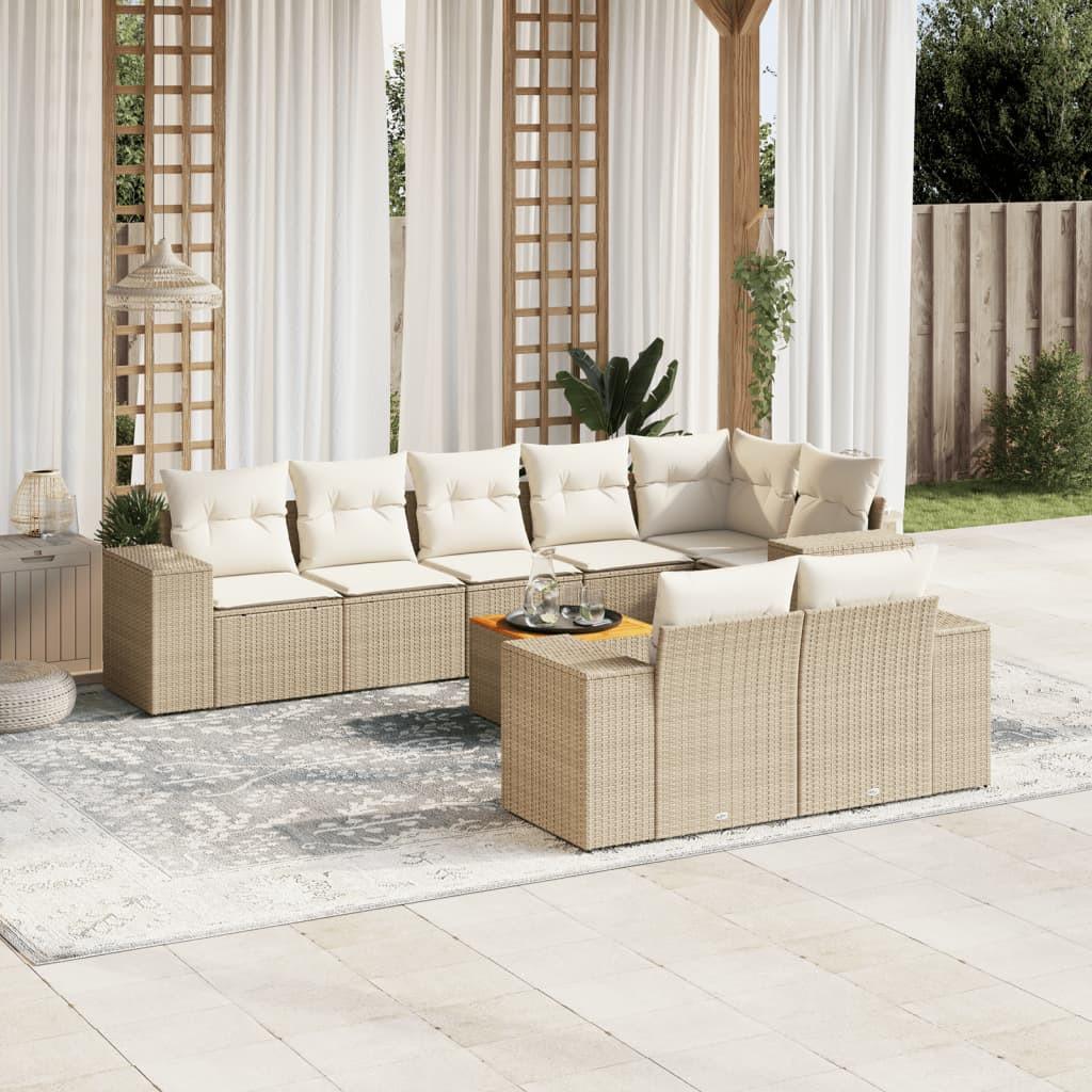VidaXL Garten sofagarnitur poly-rattan
