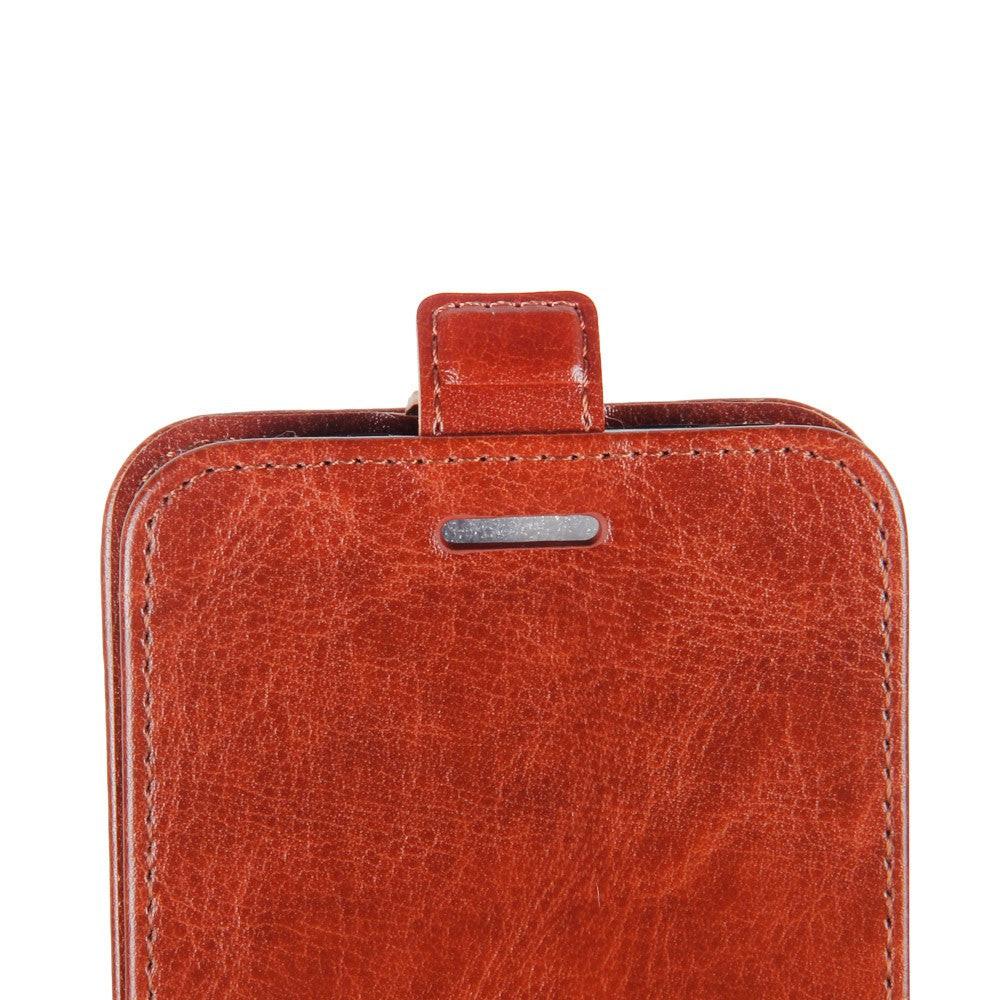 Cover-Discount iPhone Xs / X - Leder Flip Case Mit Fotofach Vertikal