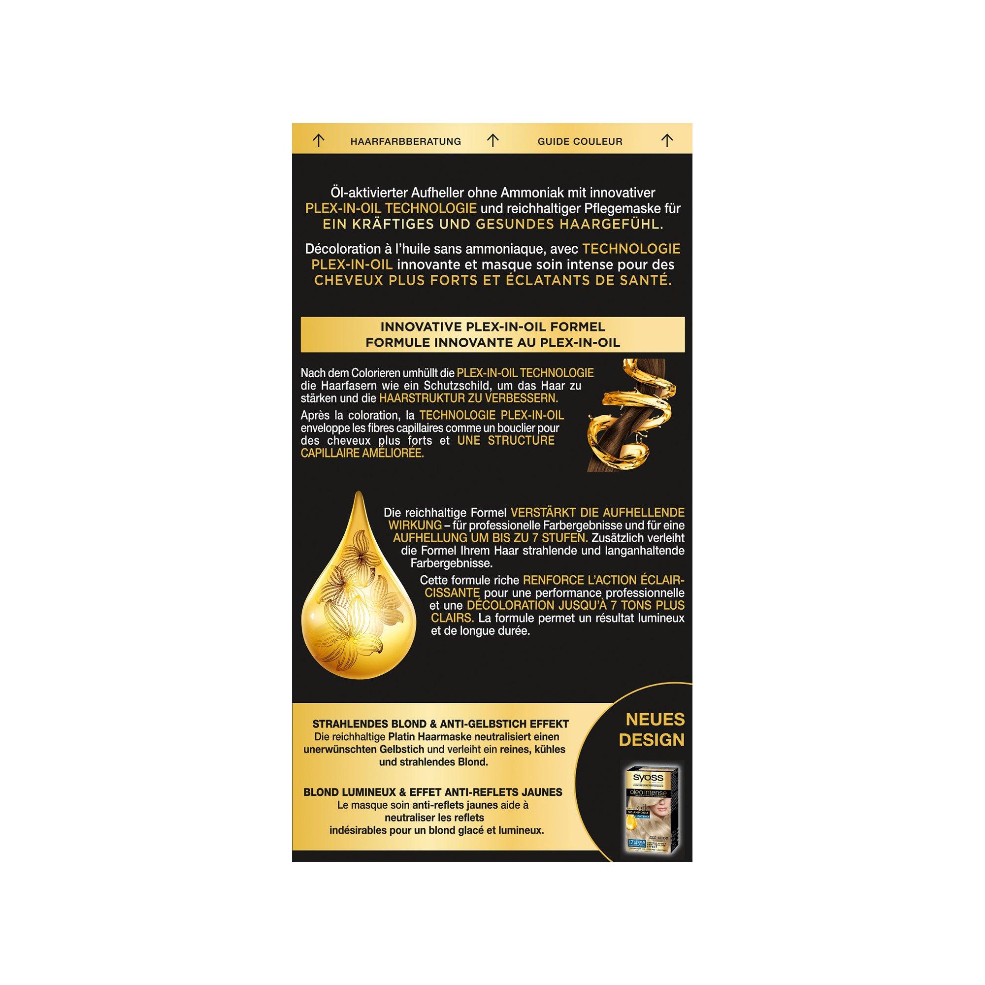 syoss Oleo Intense Color 12-00 Extra Platinum