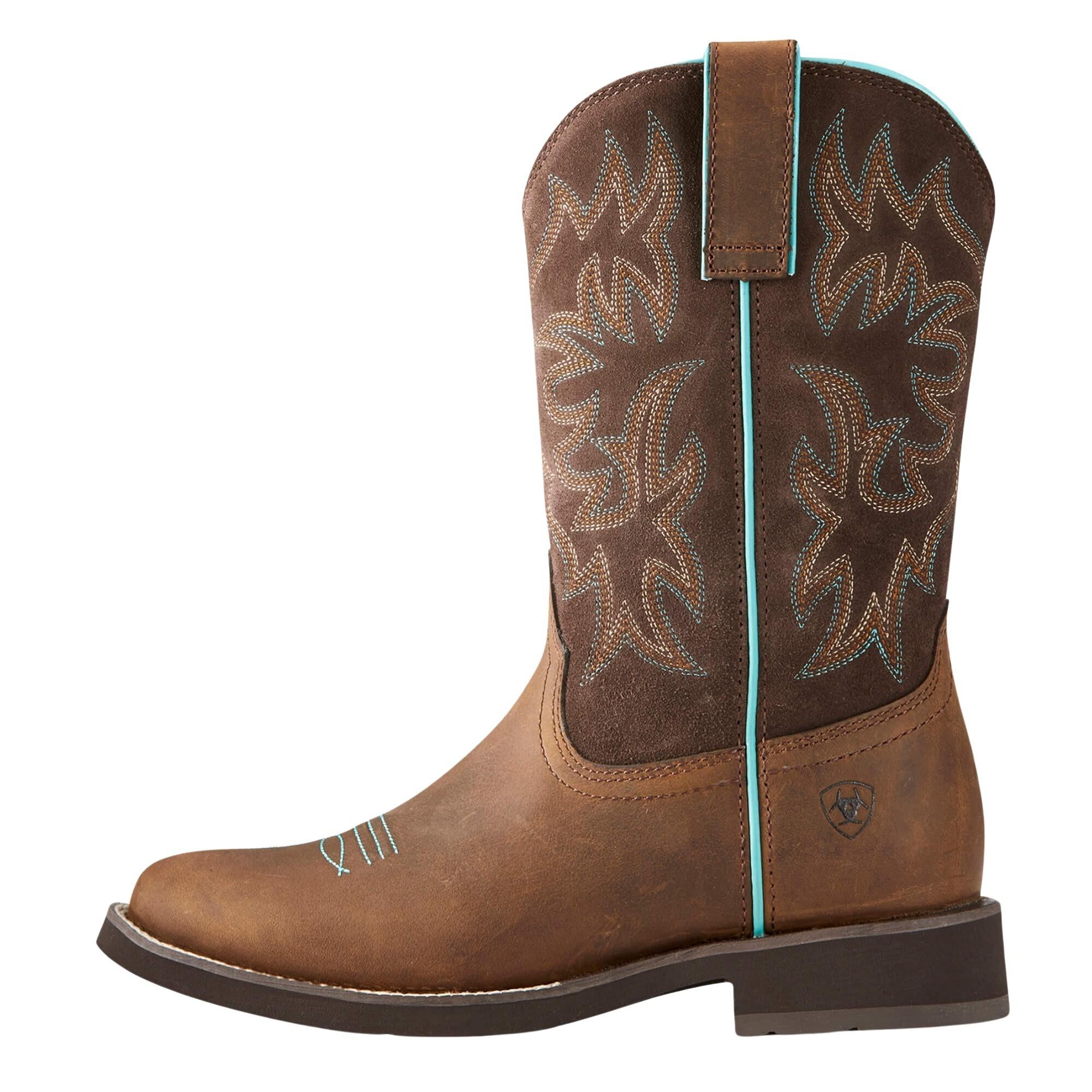 Ariat westernstiefel aus leder delilah round toe