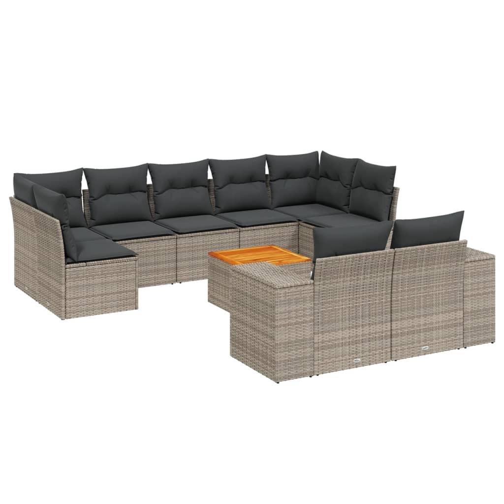 VidaXL Garten sofagarnitur poly-rattan