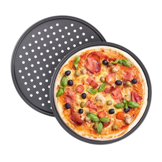 B2X 2 Stk. runde Pizzapfannen