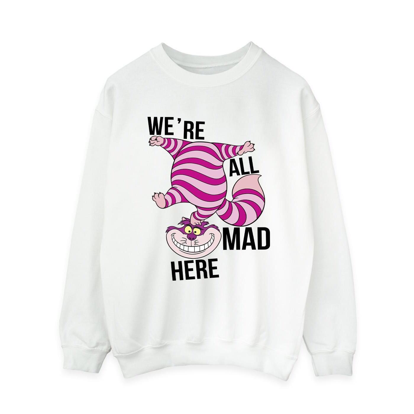 Disney Alice In Wonderland All Mad Here Sweatshirt