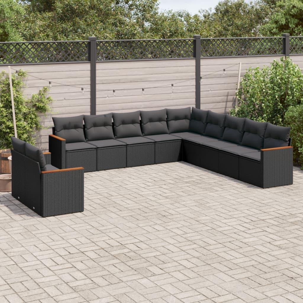 VidaXL Garten sofagarnitur poly-rattan