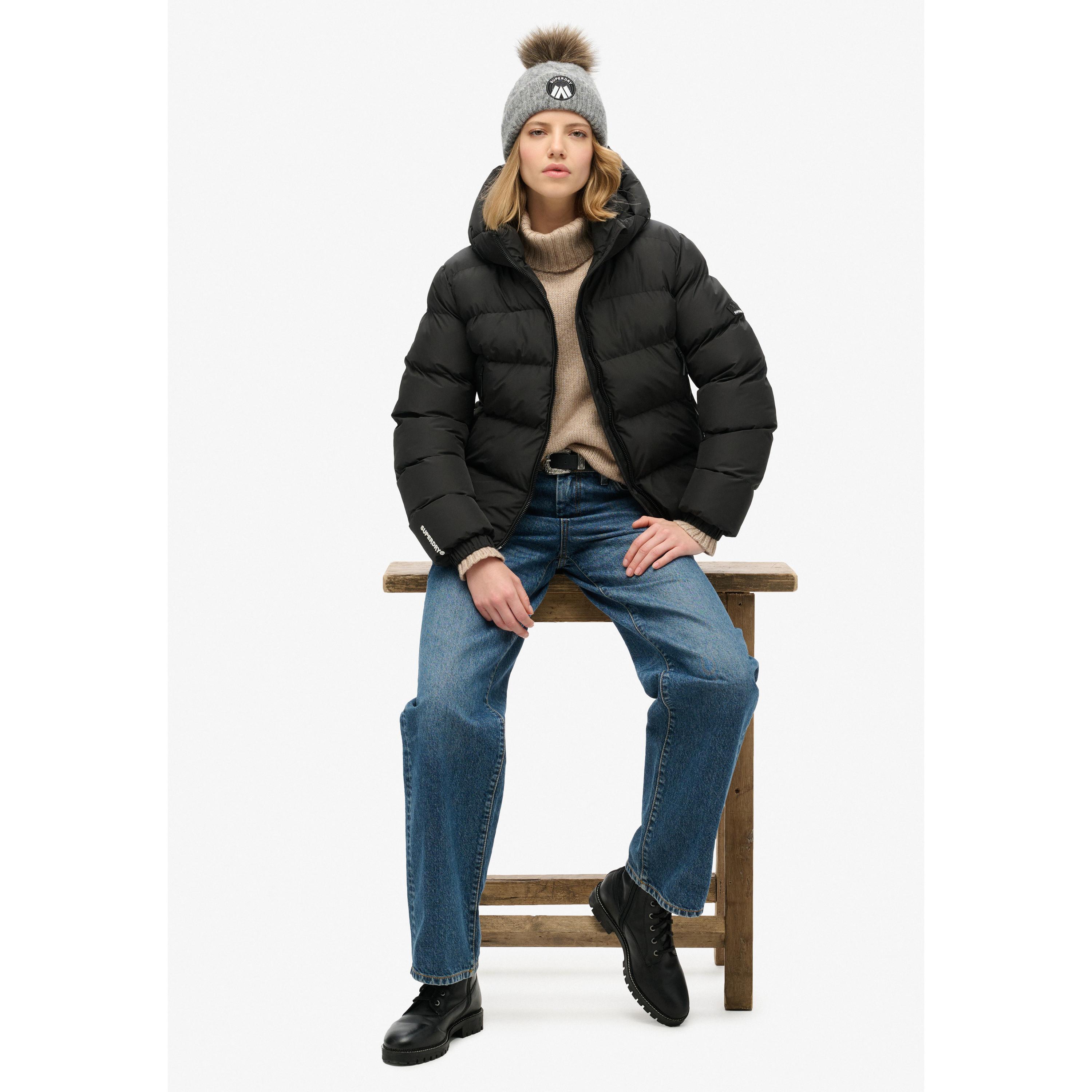 Superdry damen-daunenjacke hooded sports
