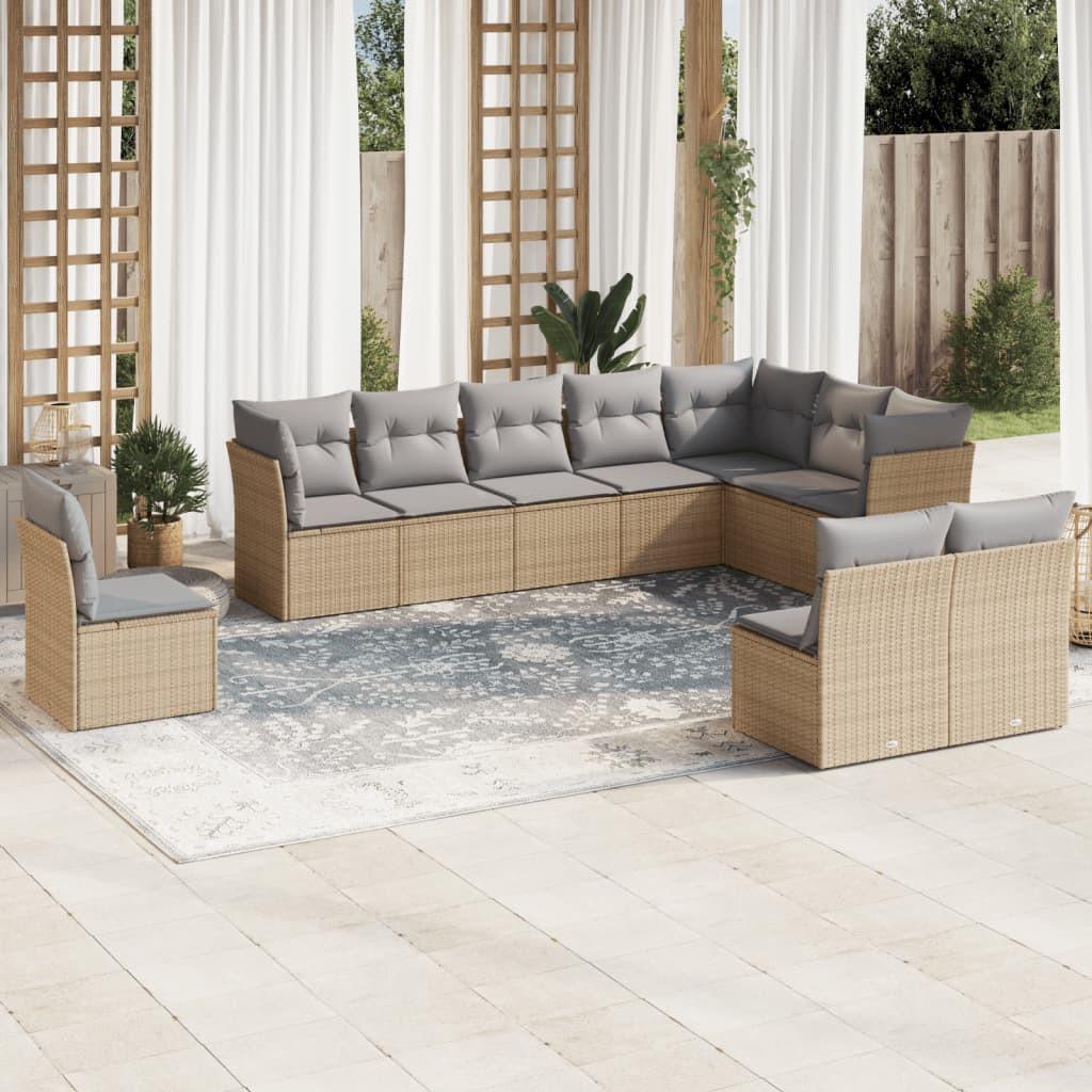 VidaXL Garten sofagarnitur poly-rattan