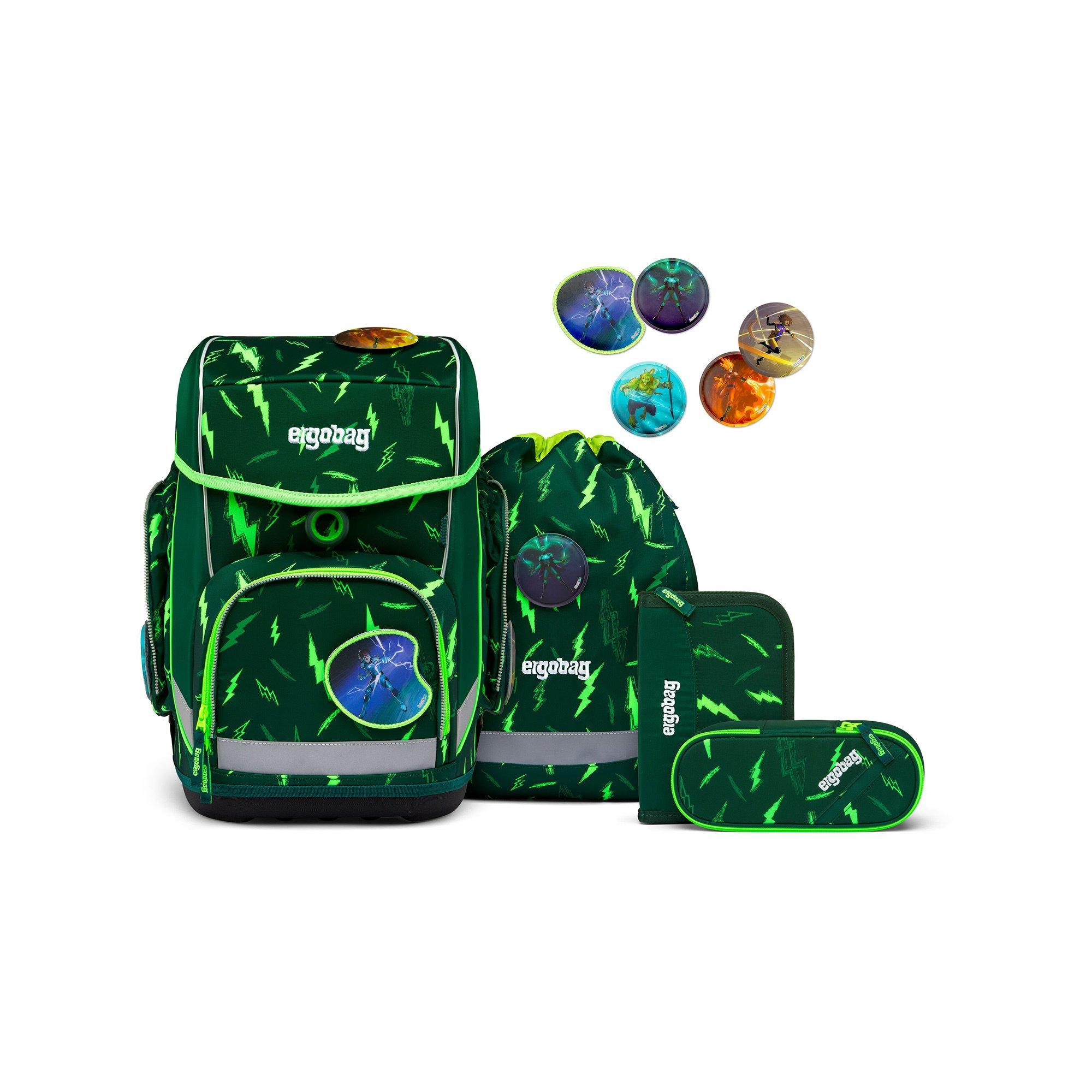 Ergobag Schultornister-Set, 5-teilig Cubo, Bärtastisch