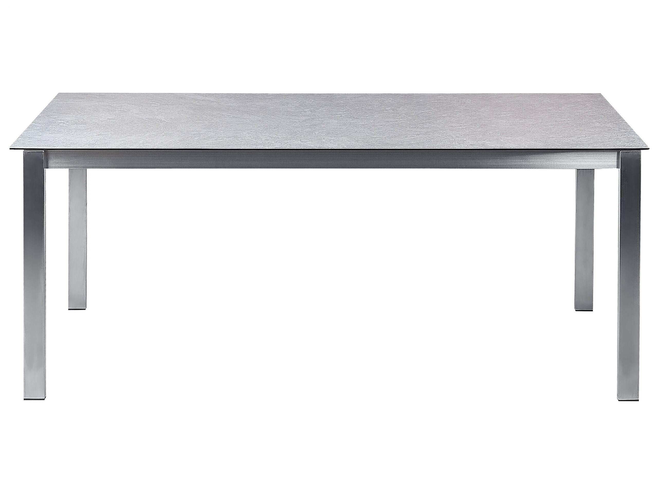 Beliani Gartentisch mit Stühlen aus Sicherheitsglas Industriell COSOLETO/GROSSETO